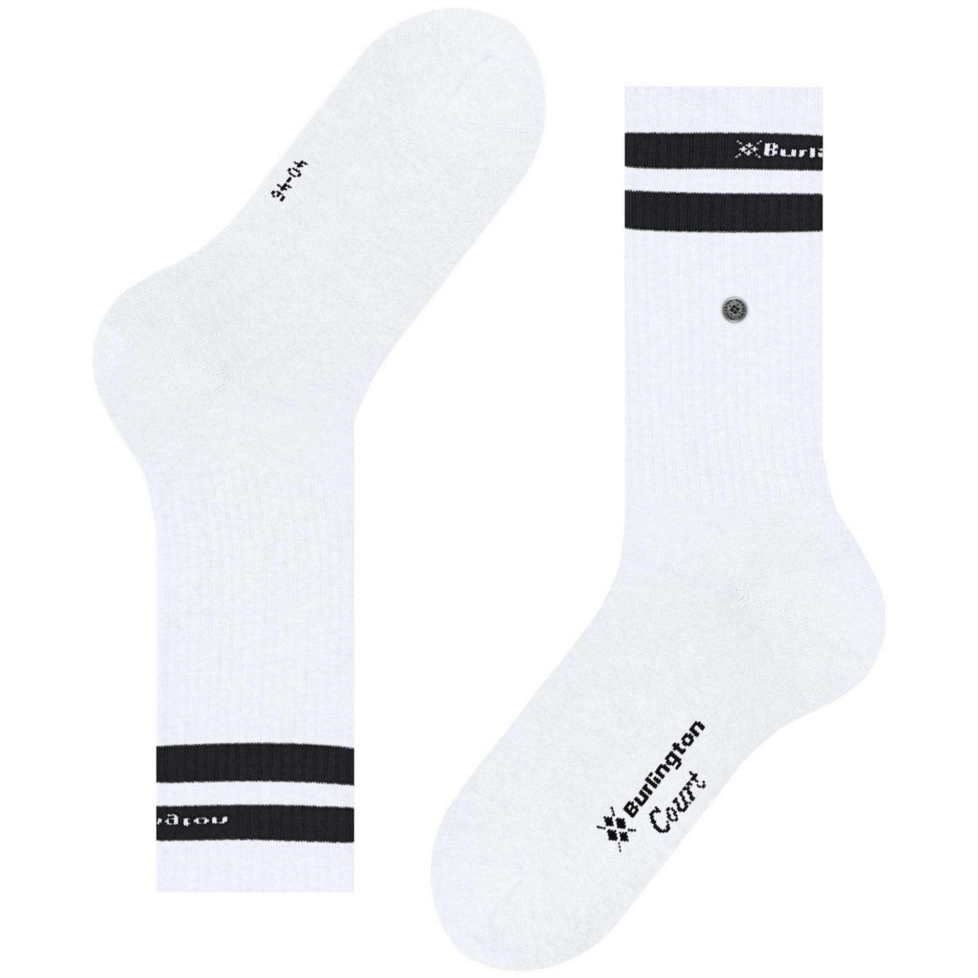 Court Socks - White