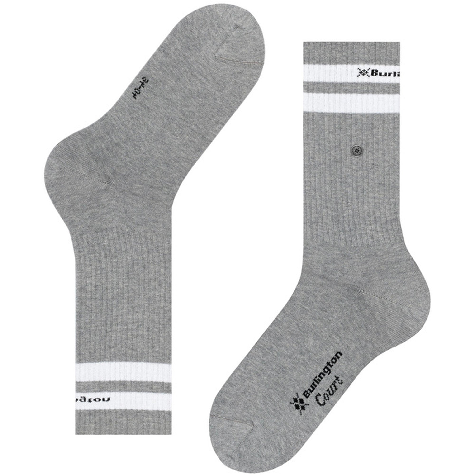 Burlington Socks Court Socks - Grey