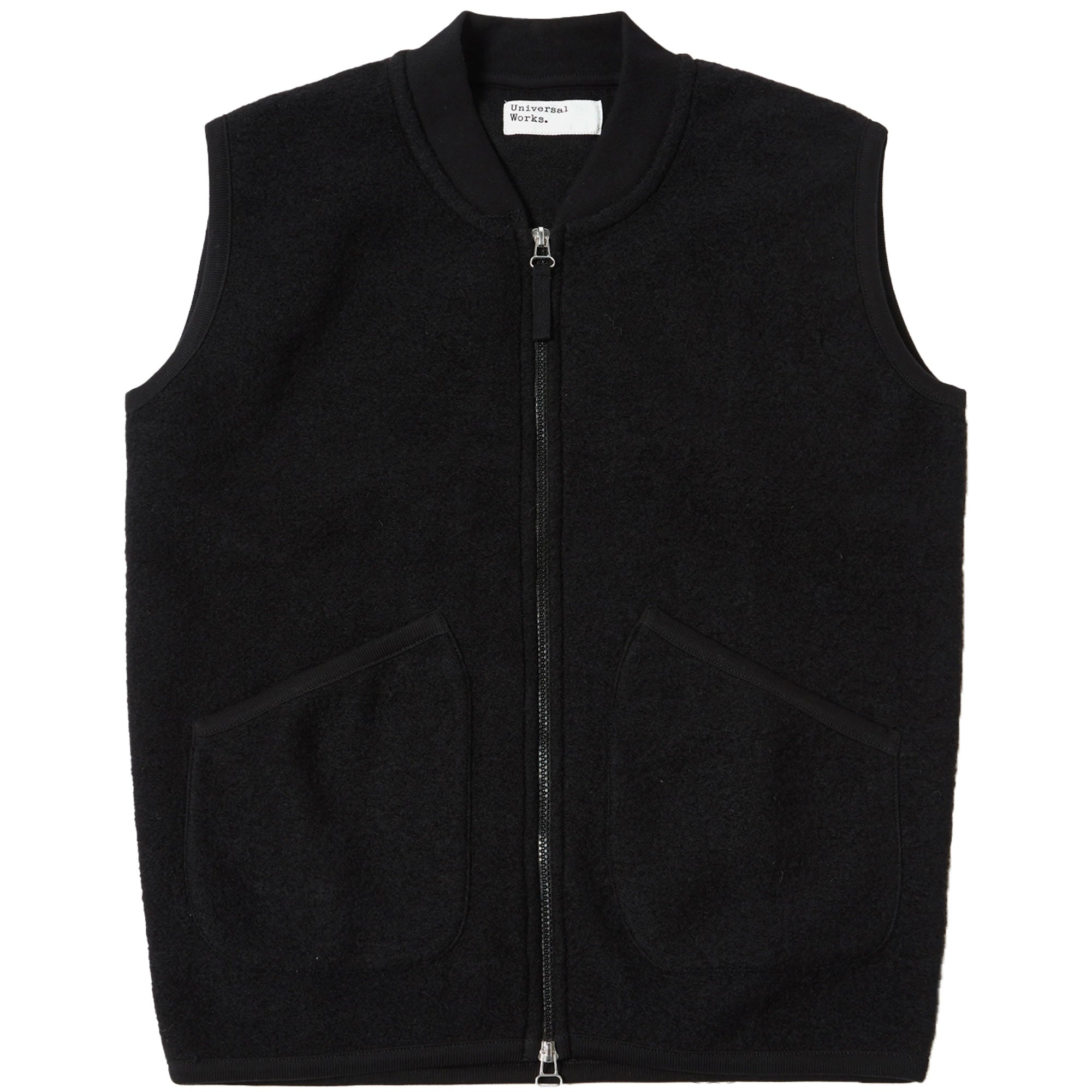 Universal Works Zip Waistcoat - Black
