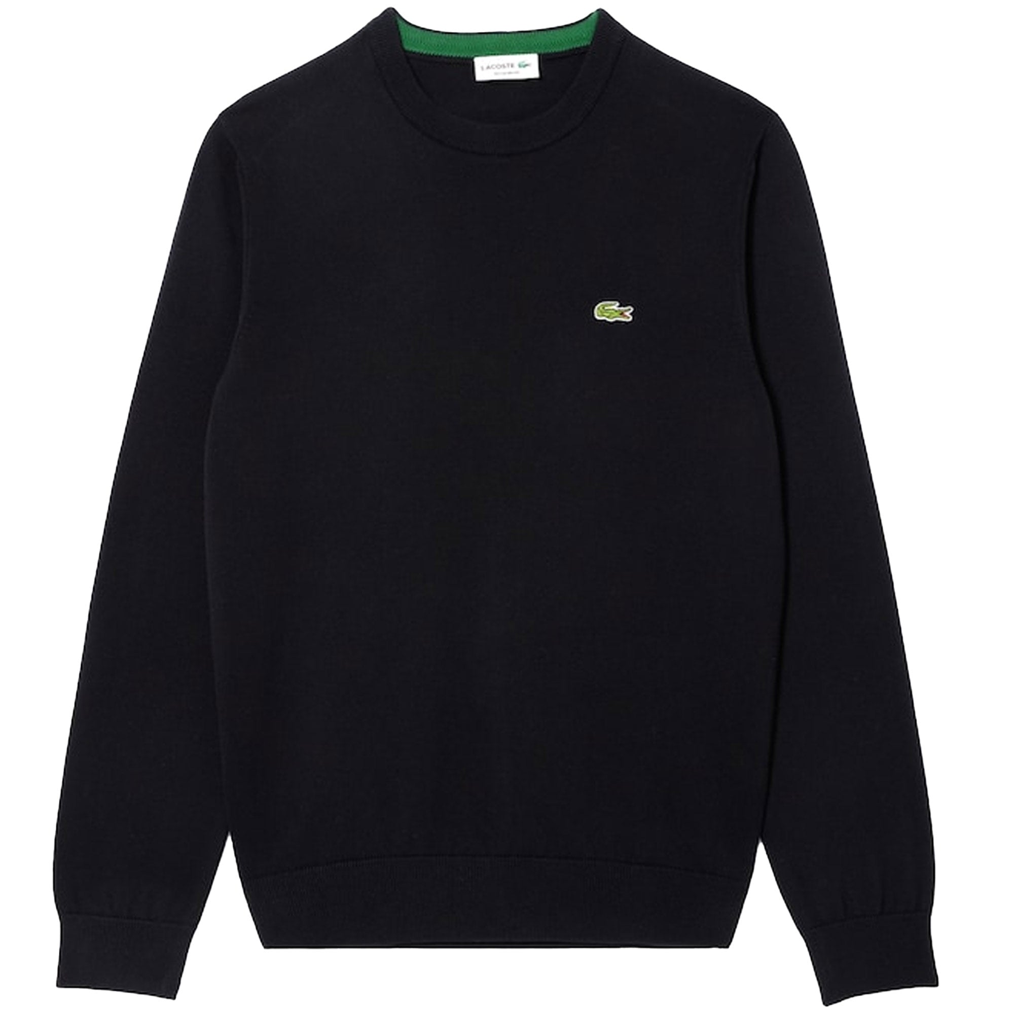 Monochrome Crew Neck Sweater - Black