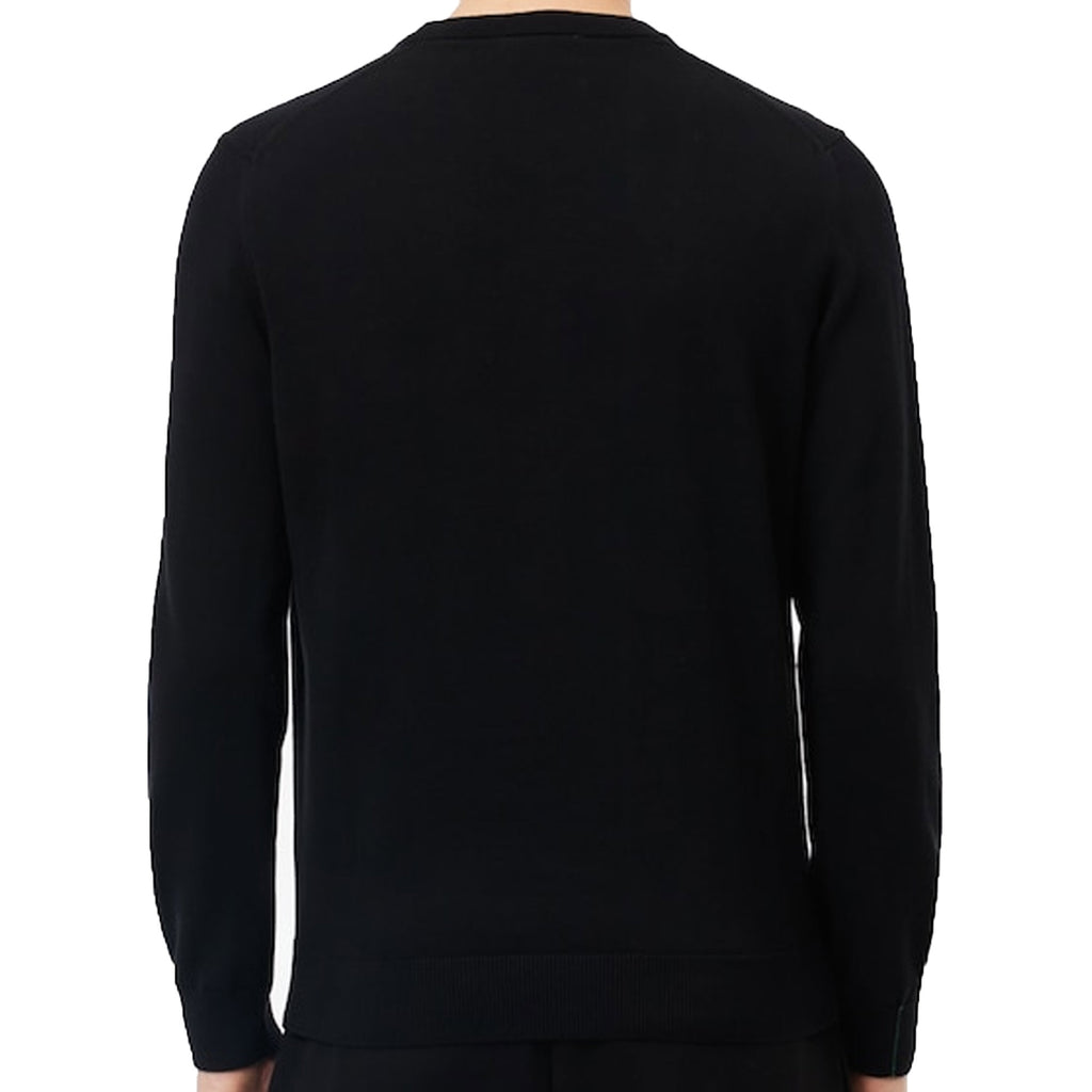 Monochrome Crew Neck Sweater - Black