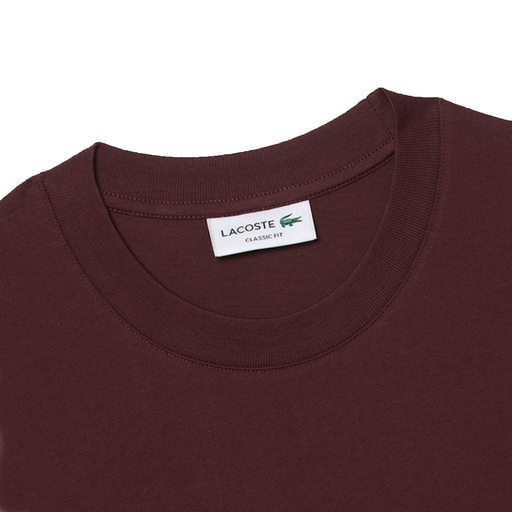 Lacoste Crew Neck T-Shirt - Bordeaux