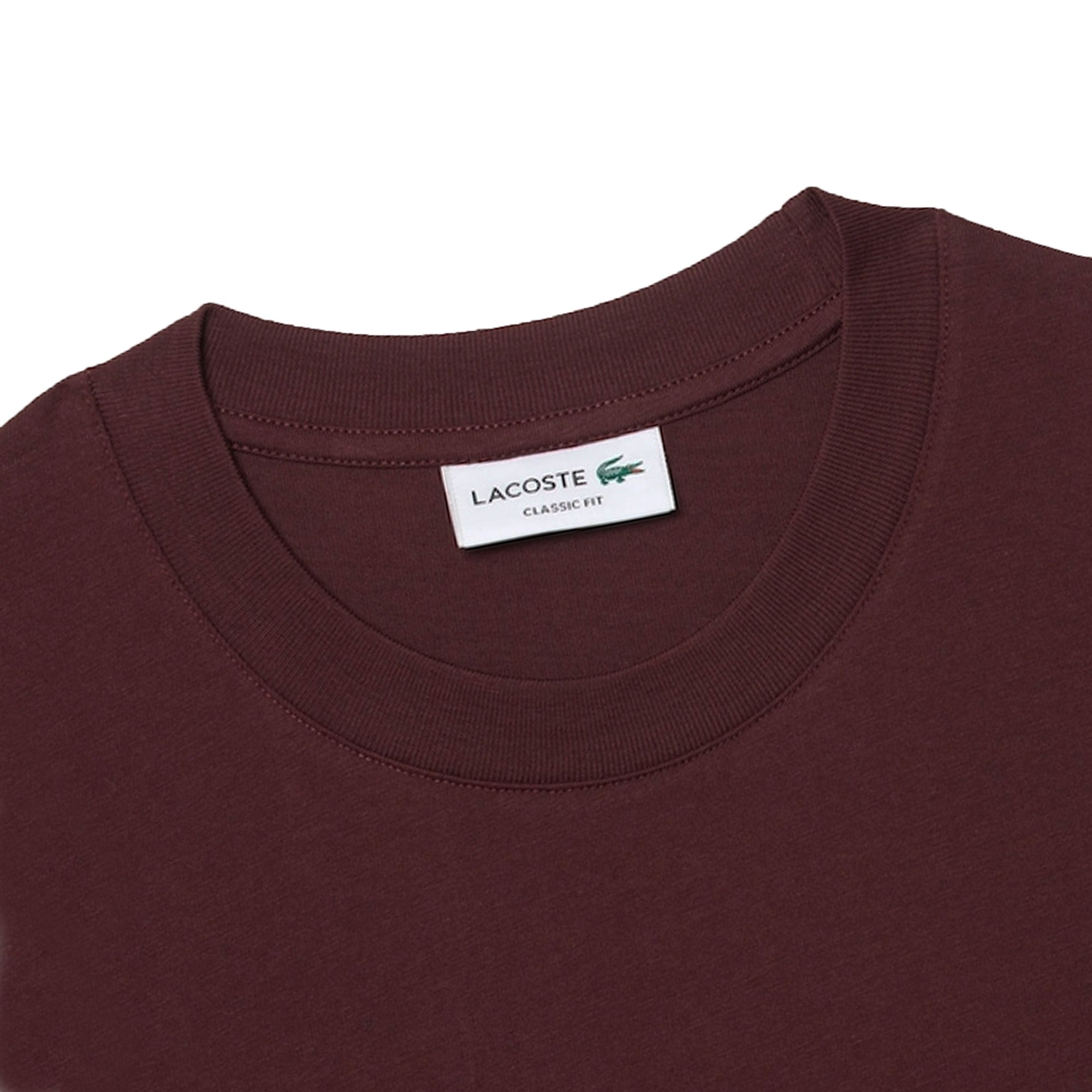 Lacoste Crew Neck T-Shirt - Bordeaux