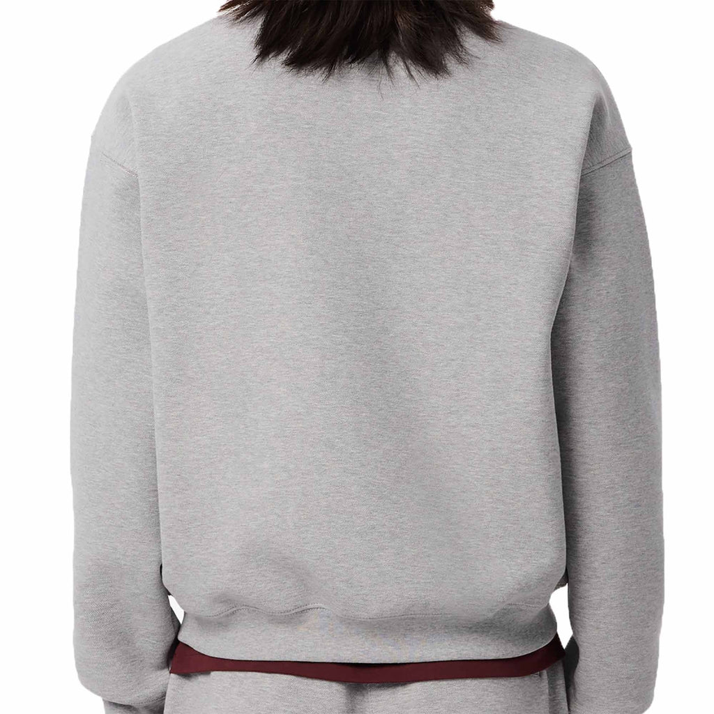 Lacoste Loose Fit Pique Sweatshirt - Silver Chine