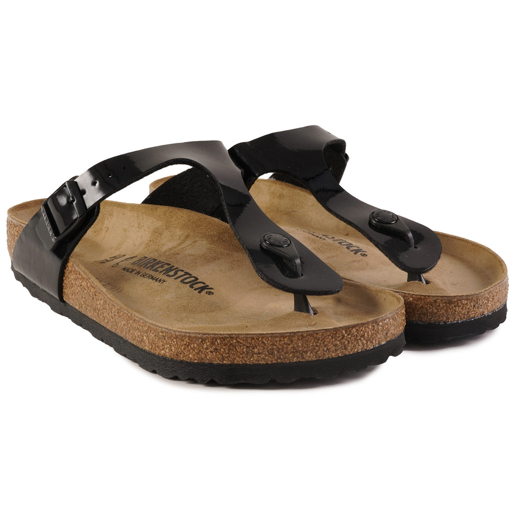 Birkenstock Womens Gizeh BS - Black Patent
