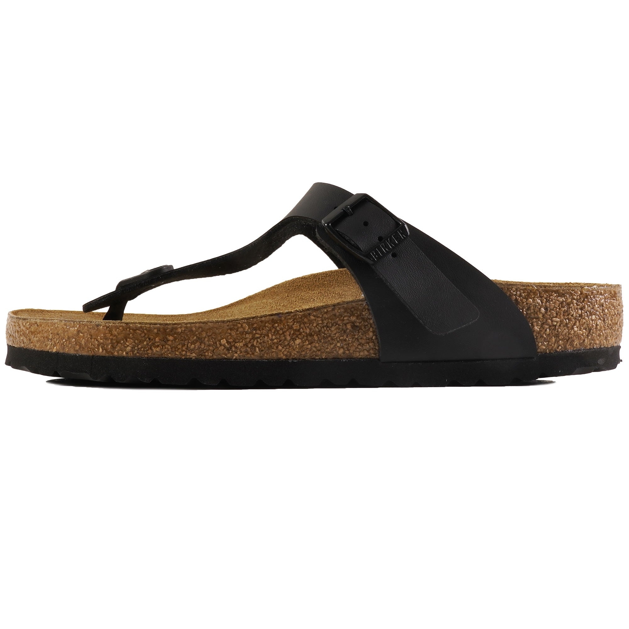 Birkenstock Womens Gizeh Birko-Flor - Black