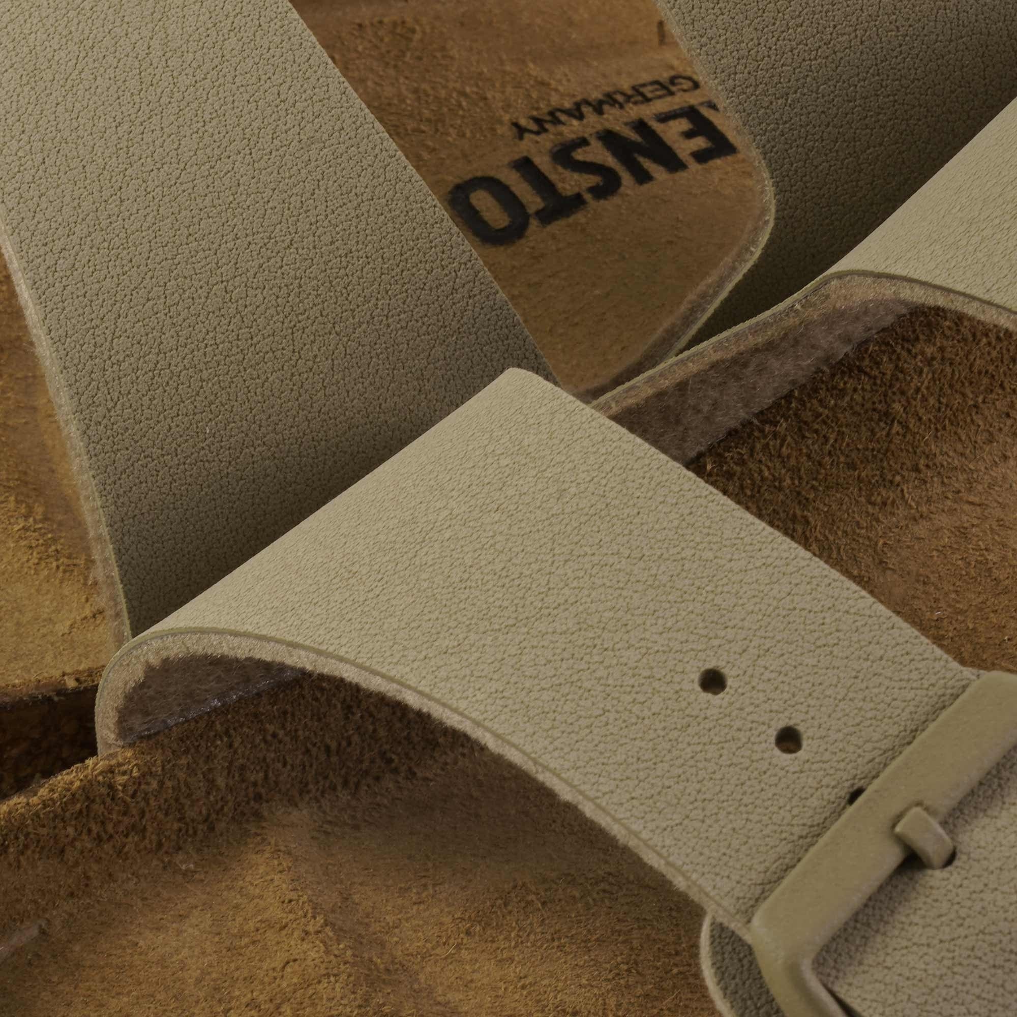 Birkenstock Womens Arizona Birko-Flor - Faded Khaki