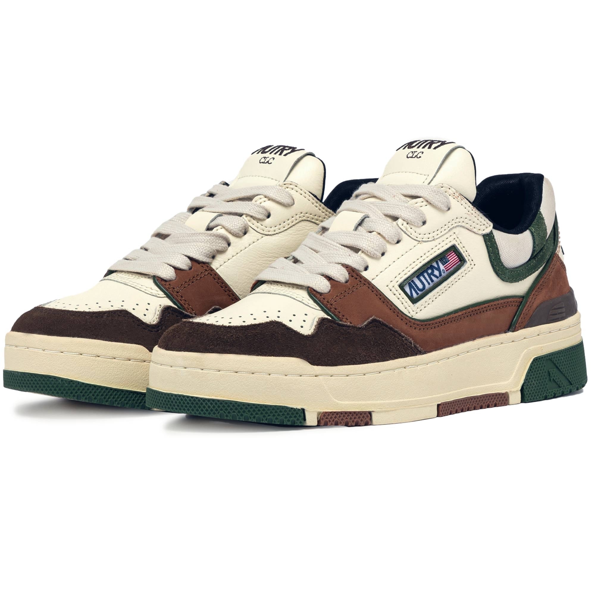 Autry CLC Low Sneakers - Ebony and Military