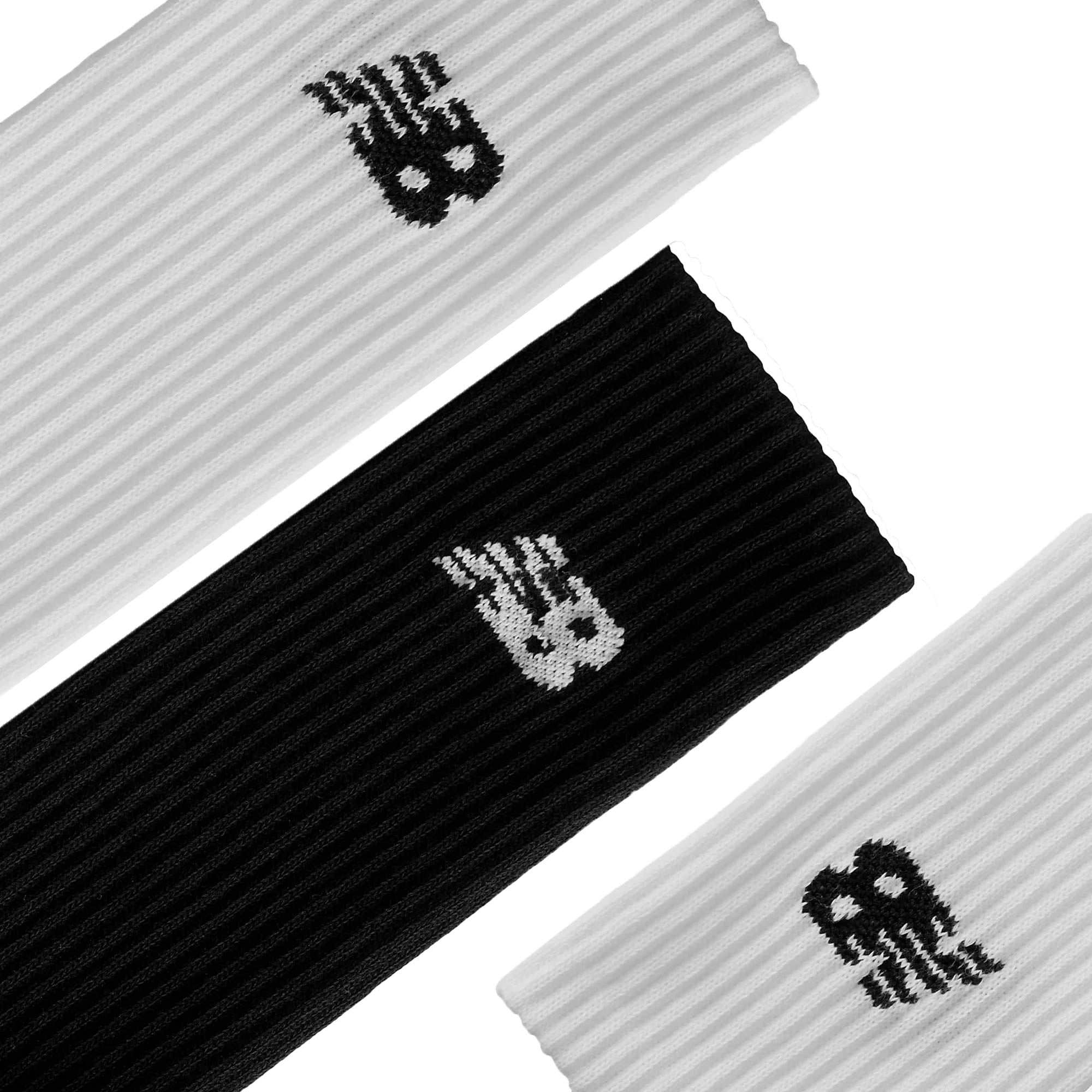 New Balance 6 Pack Socks - White & Black