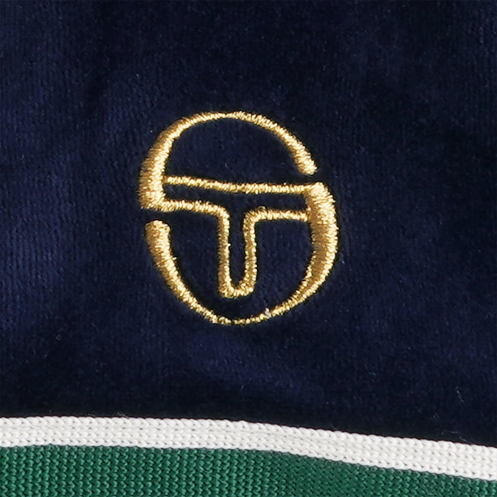 Sergio Tacchini Spencer Velour Track Top - Maritime