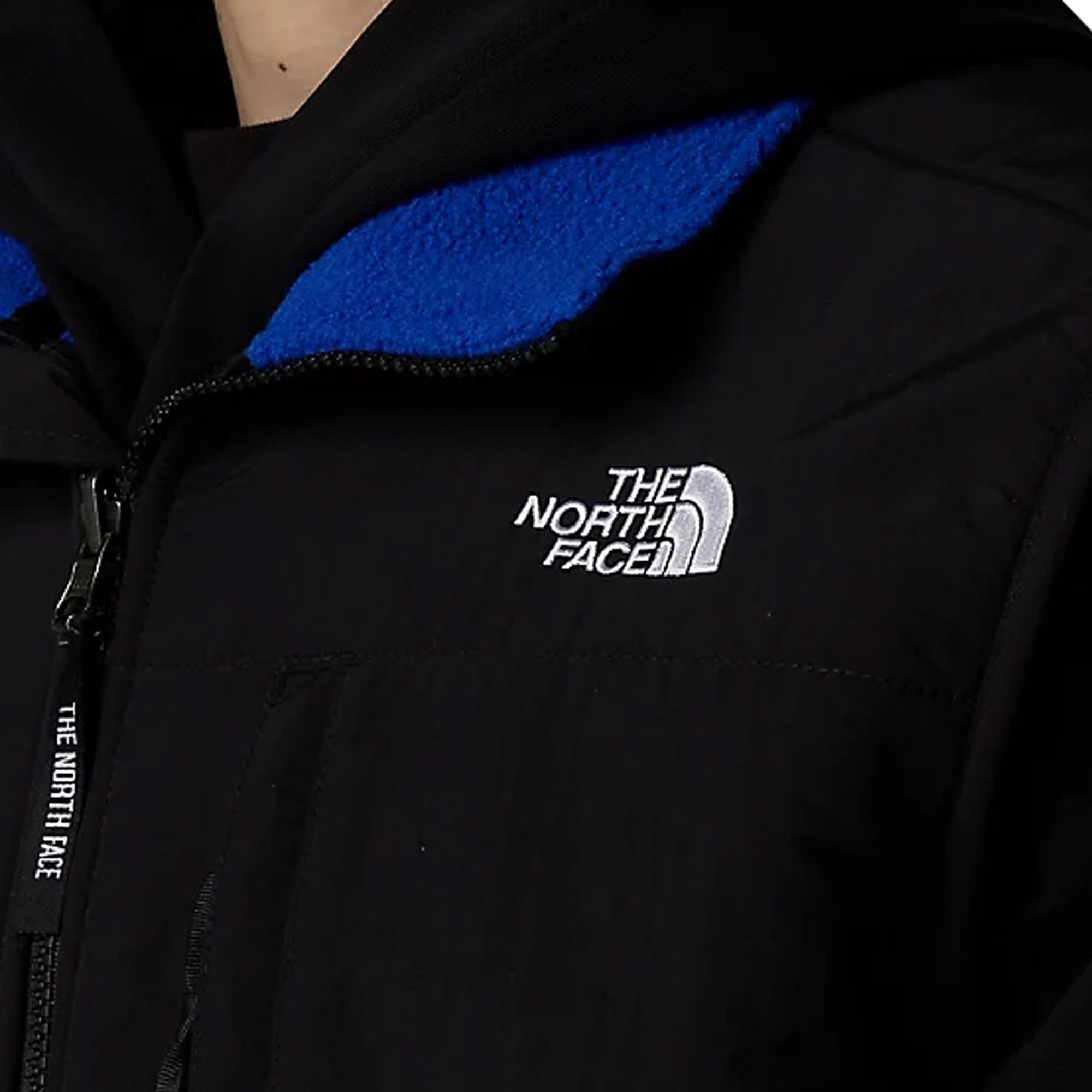 Retro Denali Fleece Vest - Blue and Black