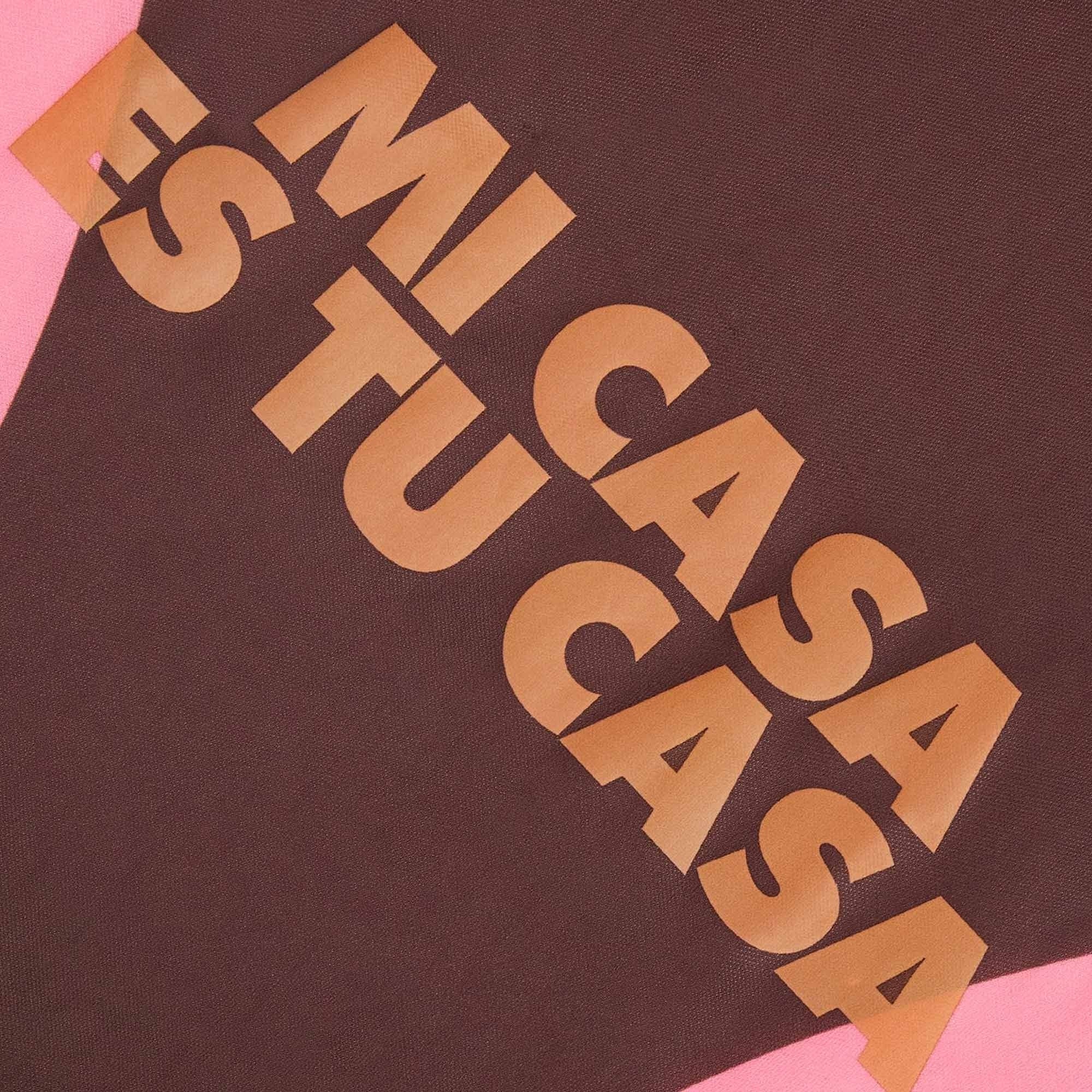 Pompeii x NSS Heart Football Shirt - Brown and Pink