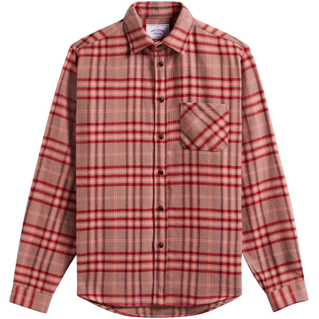 Portuguese Flannel Reservation Checked Shirt - Red