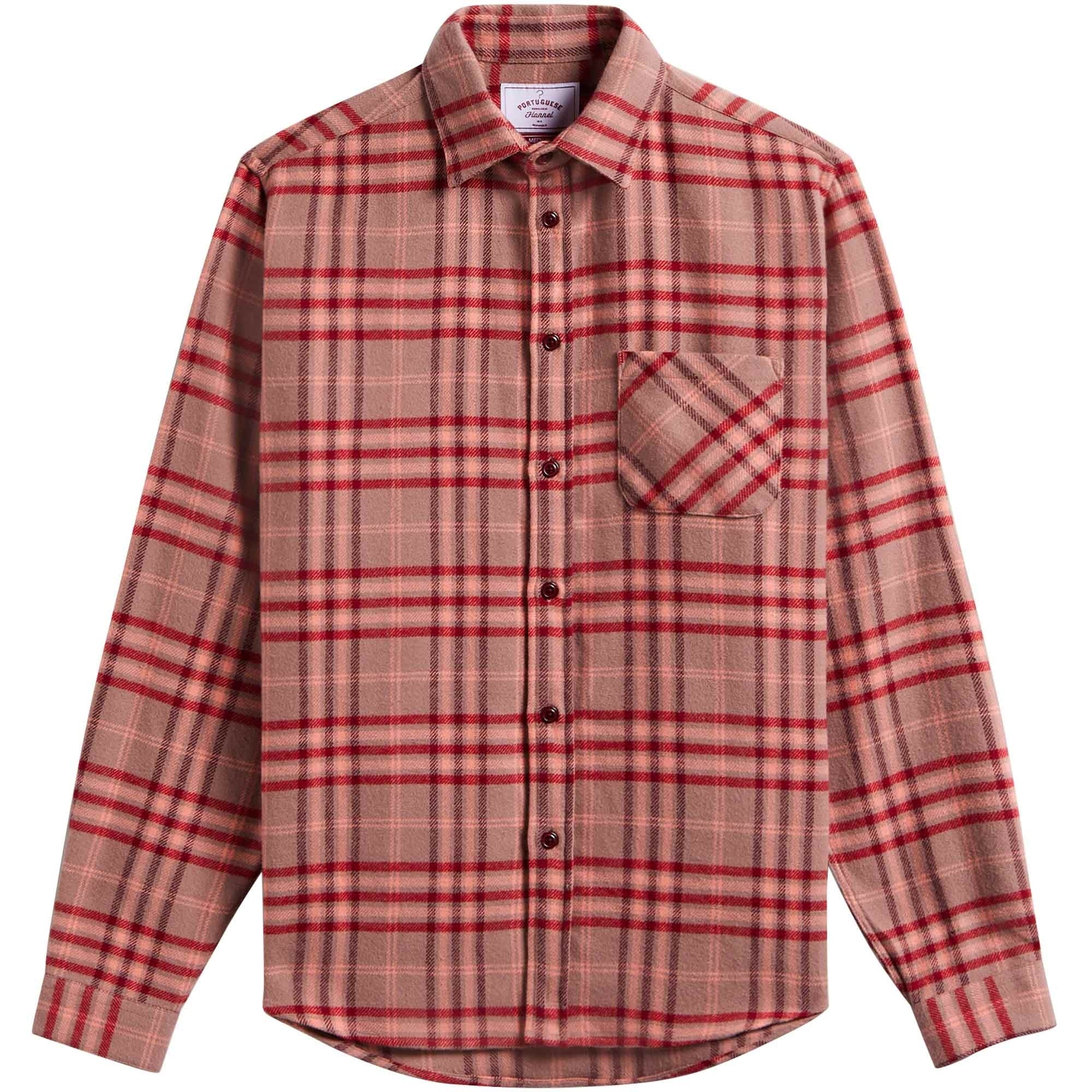 Portuguese Flannel Reservation Checked Shirt - Red