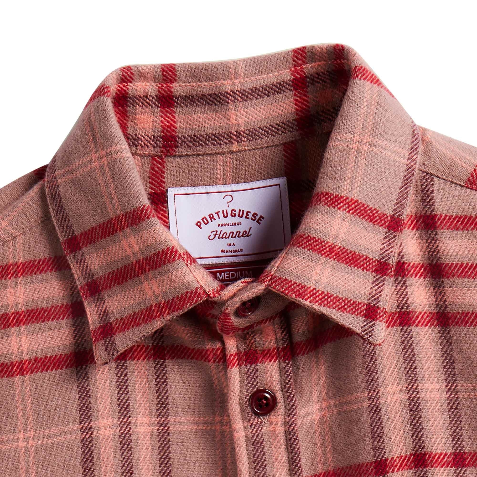 Portuguese Flannel Reservation Checked Shirt - Red