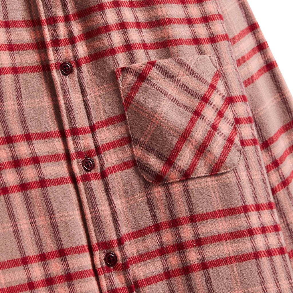 Portuguese Flannel Reservation Checked Shirt - Red
