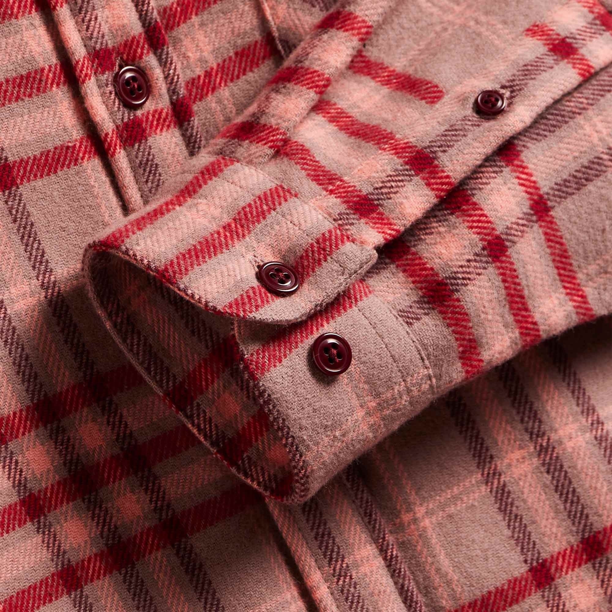 Portuguese Flannel Reservation Checked Shirt - Red