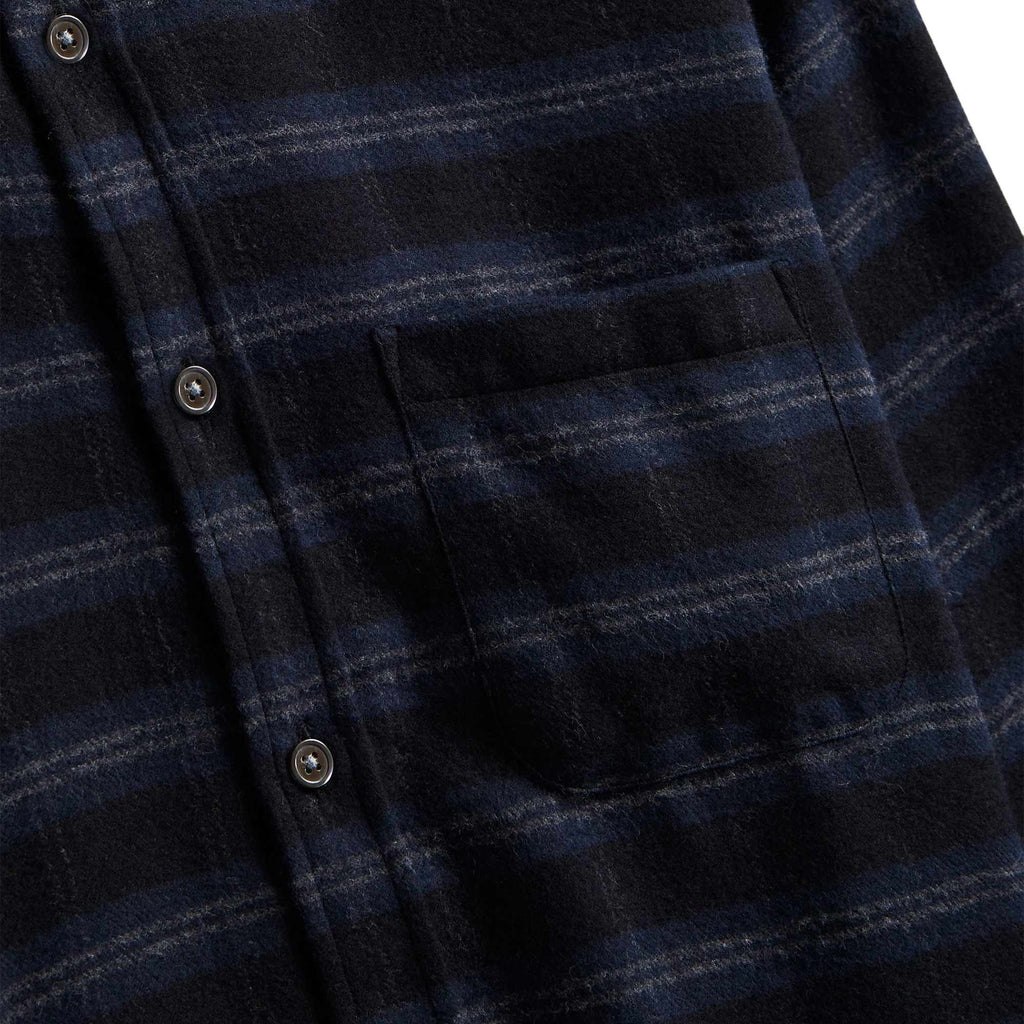 Portuguese Flannel Cachal Checked Shirt - Navy