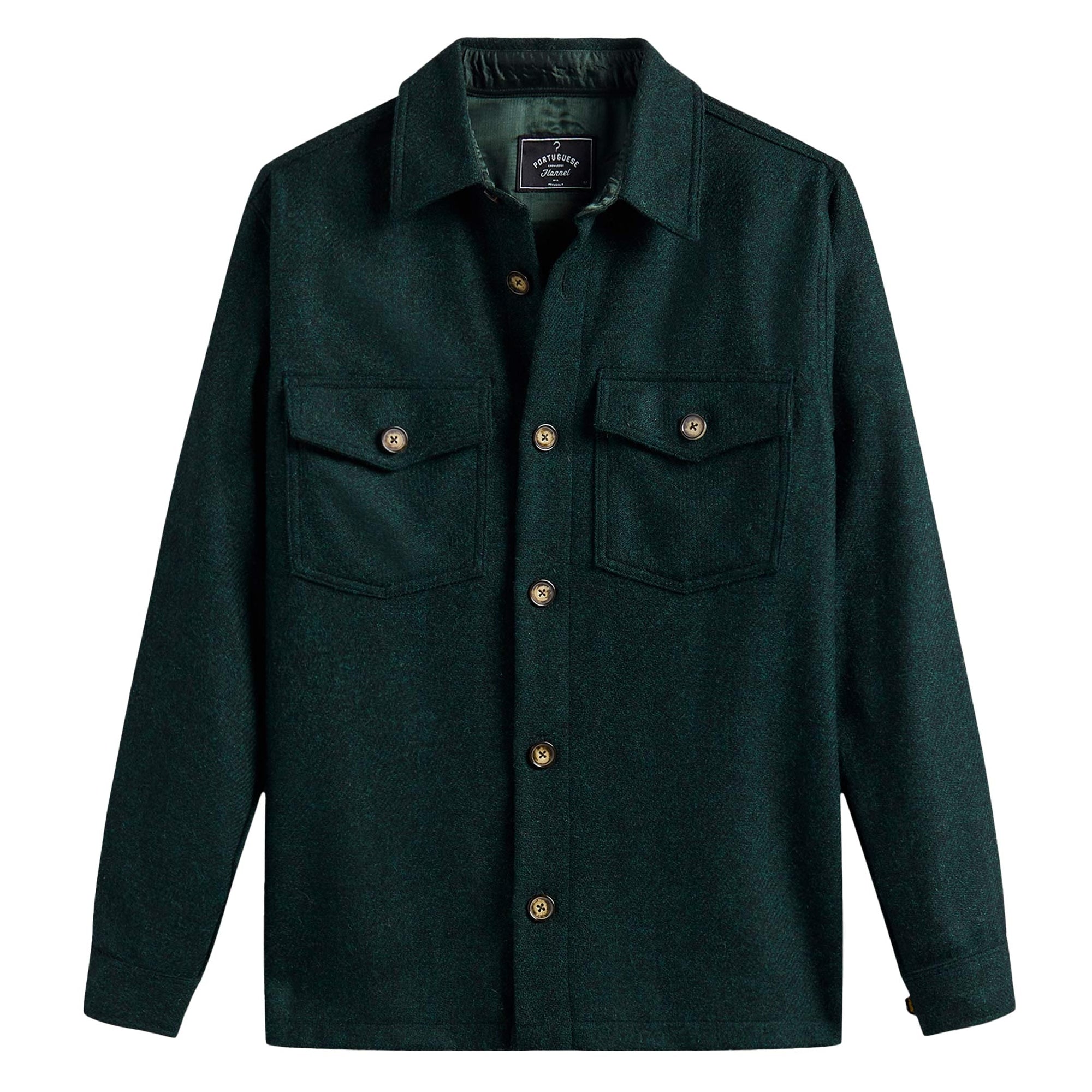 Wool Field Overshirt - Green