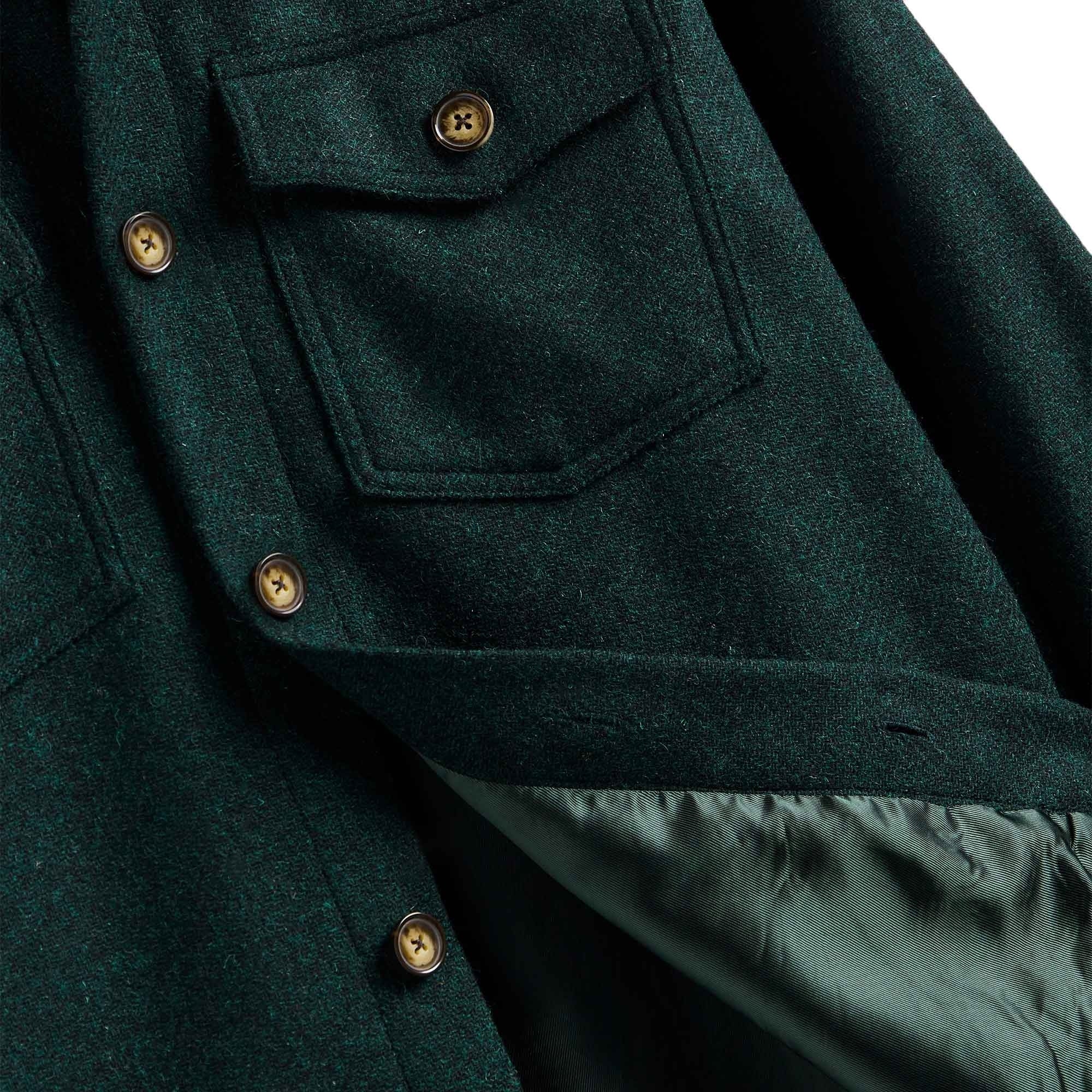 Wool Field Overshirt - Green