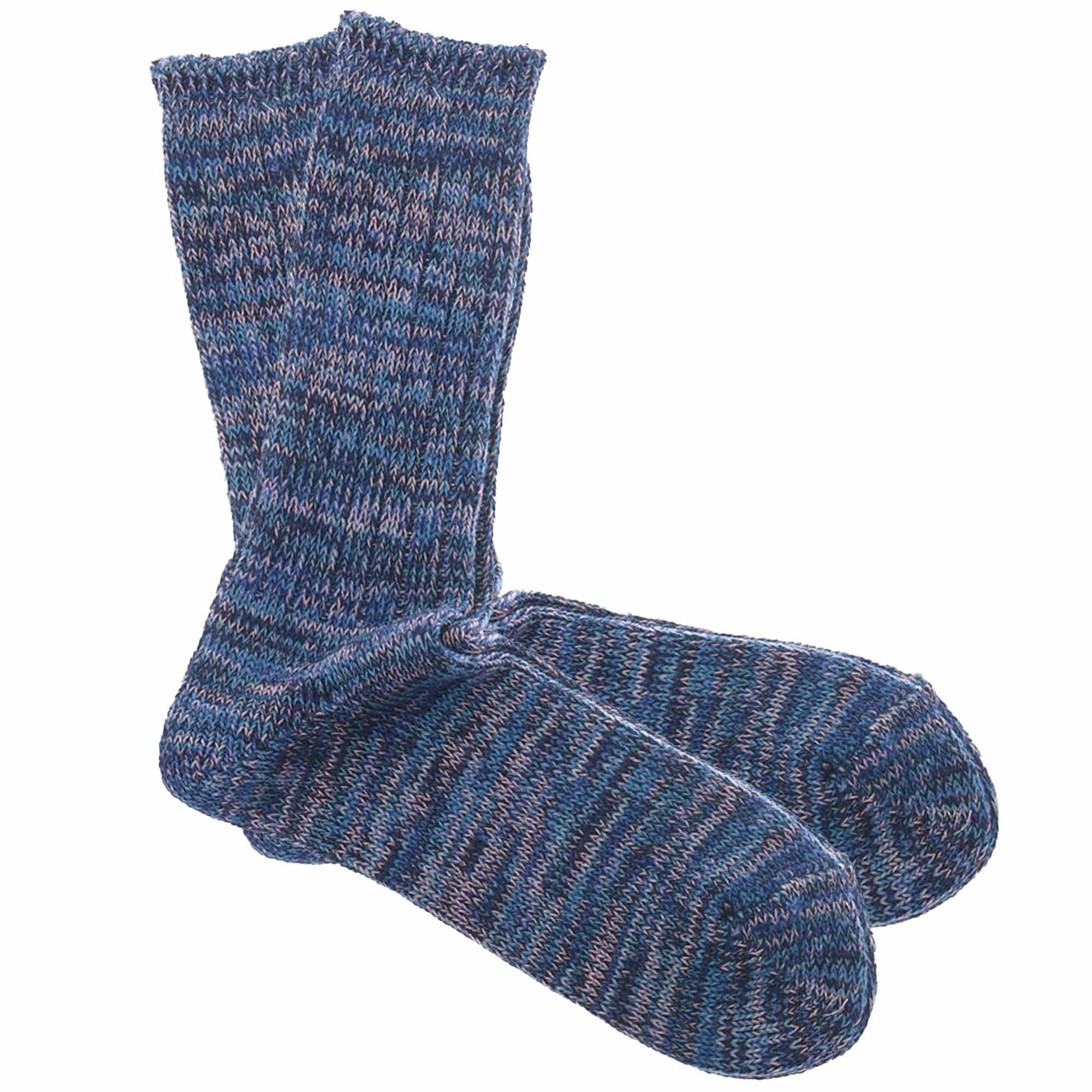 Anonymous Ism 5 Colour Mix Crew Socks - Navy