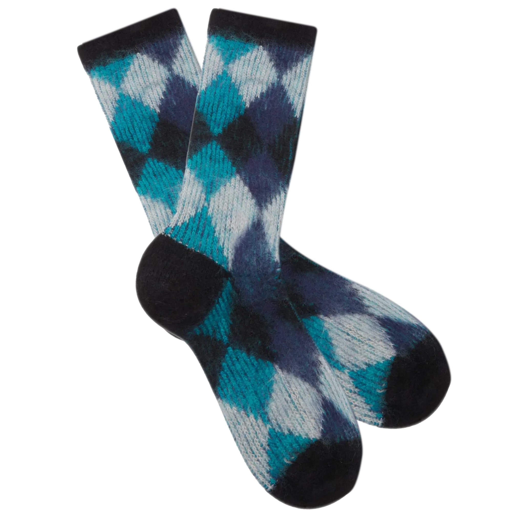 Anonymous Ism Napping Argyle Socks - Black