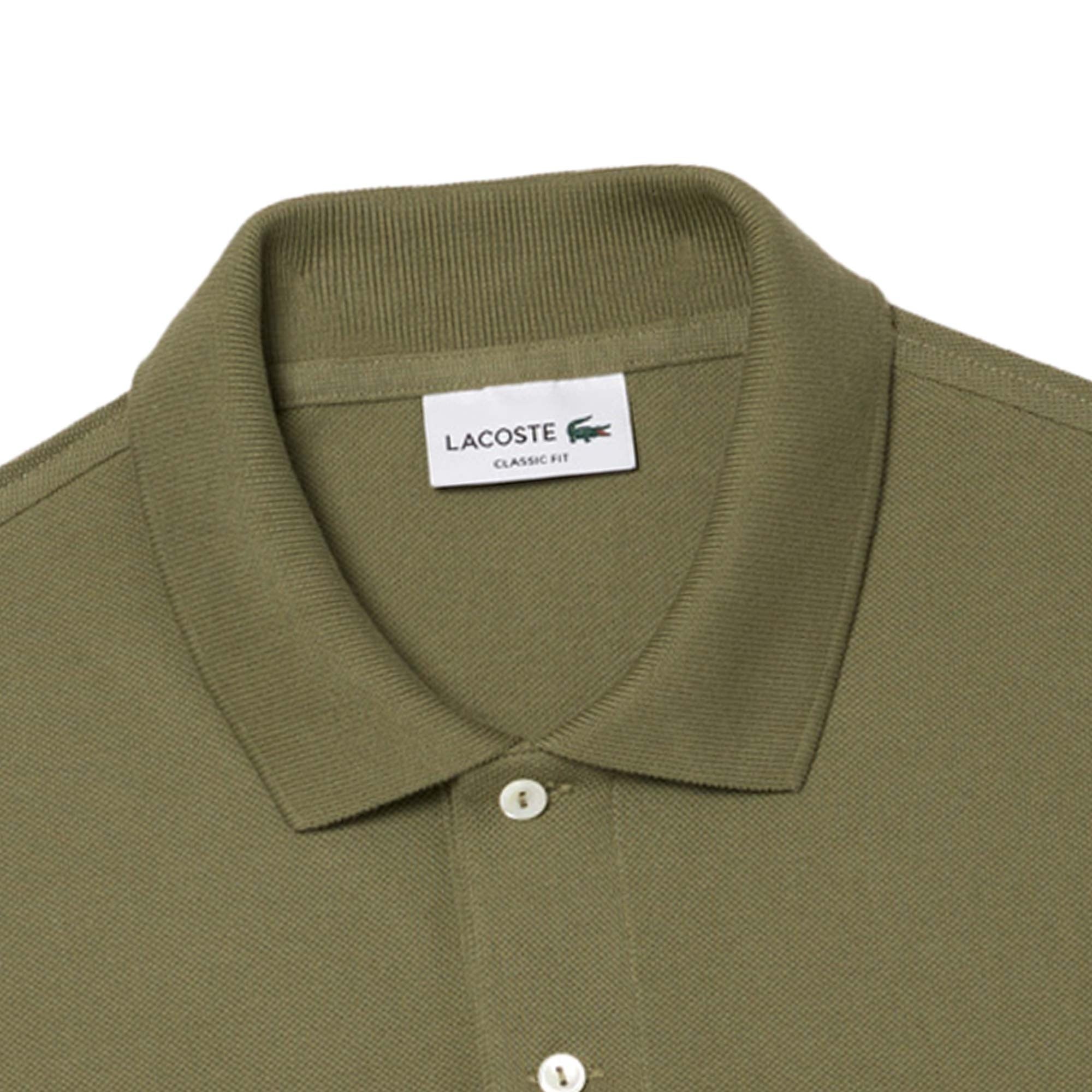 Lacoste Long Sleeve Polo Shirt - Vert Khaki