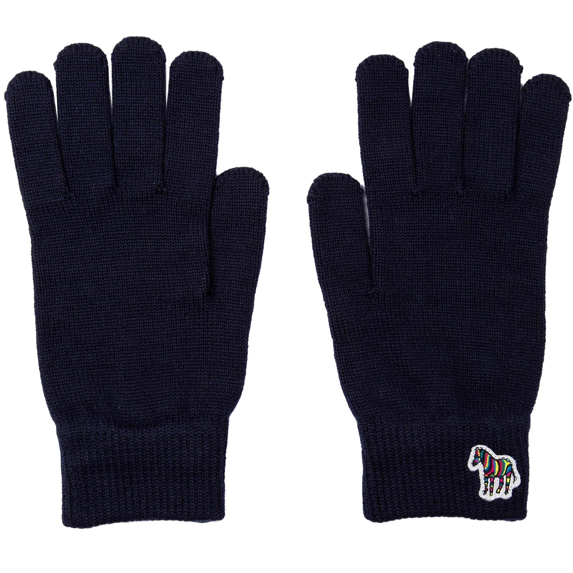Paul Smith Logo Gloves - Navy