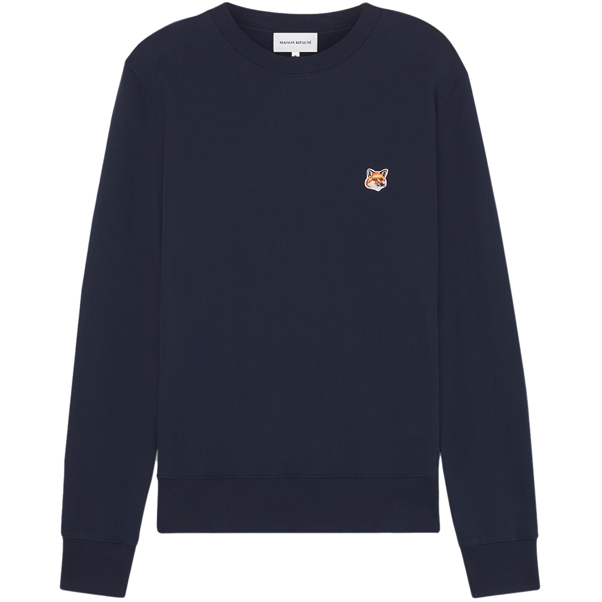 Maison Kitsune Fox Patch Logo Sweatshirt - Ink Blue