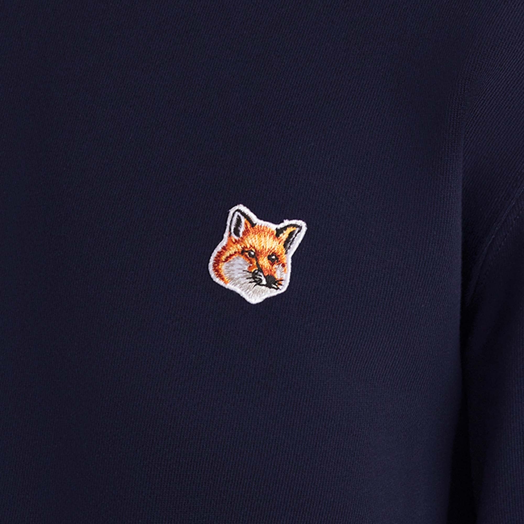 Maison Kitsune Fox Patch Logo Sweatshirt - Ink Blue – Stuarts London