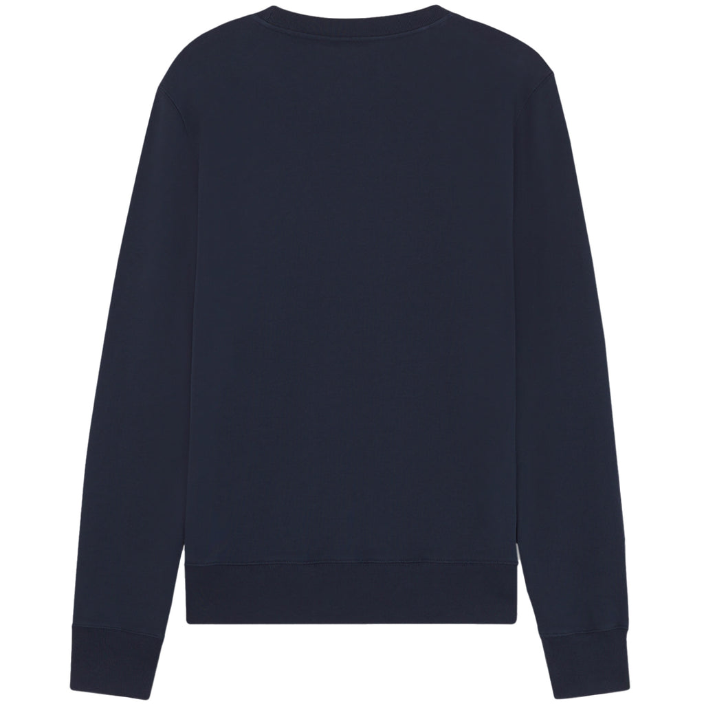 Maison Kitsune Fox Patch Logo Sweatshirt - Ink Blue