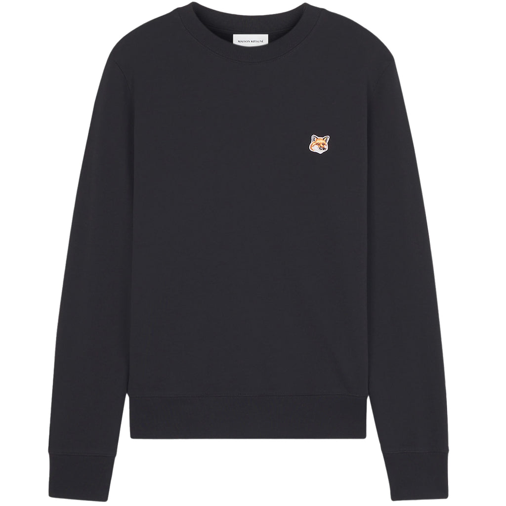 Maison Kitsune Fox Patch Logo Sweatshirt - Black