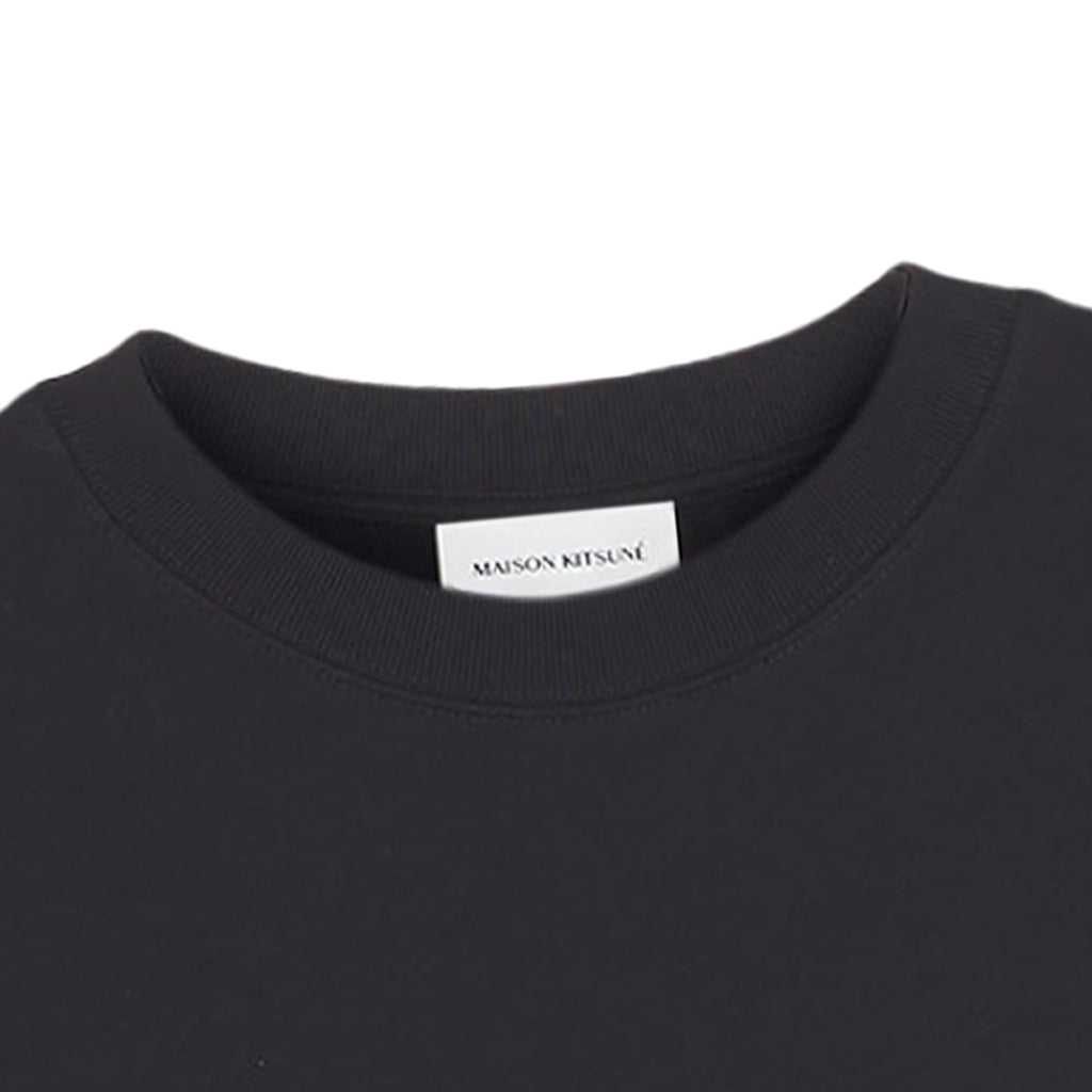 Maison Kitsune Fox Patch Logo Sweatshirt - Black
