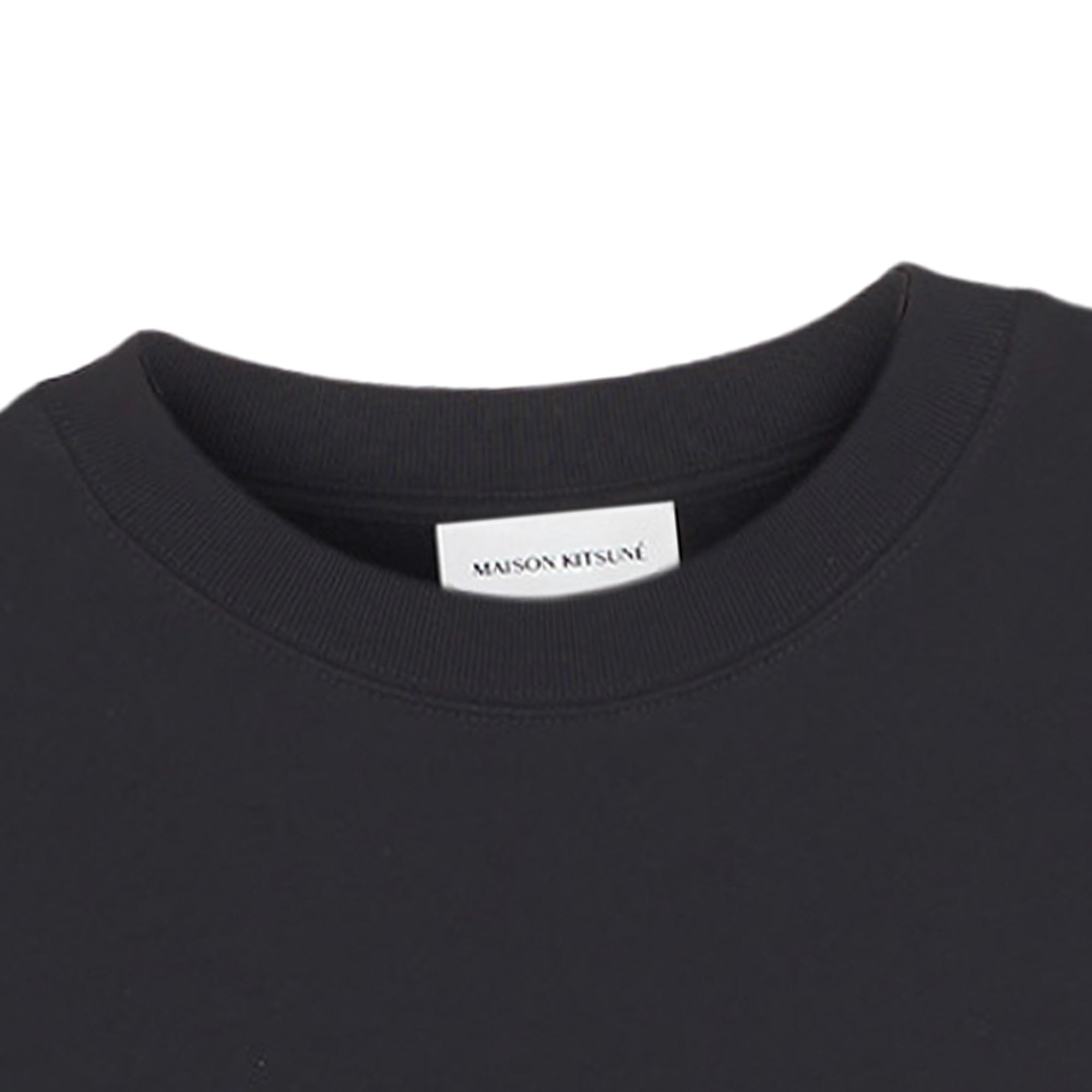 Maison Kitsune Fox Patch Logo Sweatshirt - Black