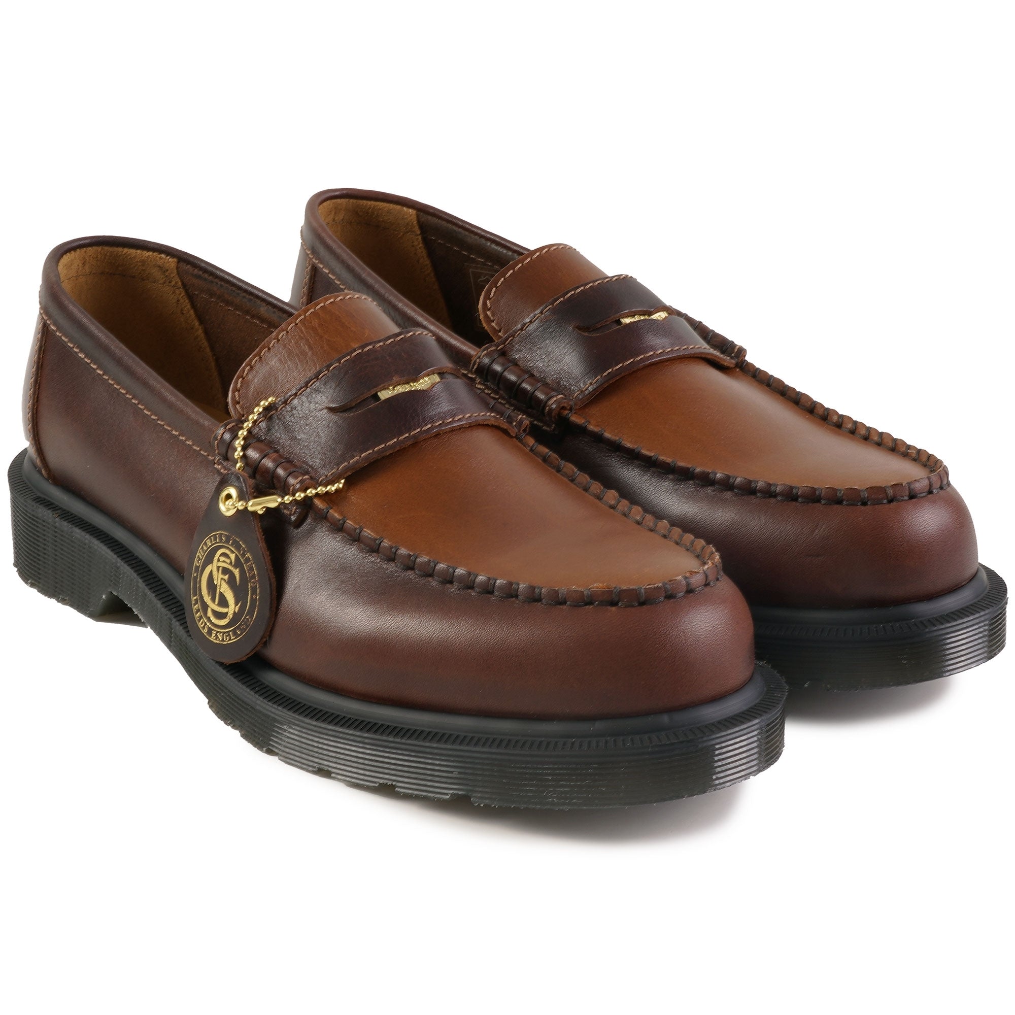 Dr. Martens Made In England Penton Loafers - Brown – Stuarts London