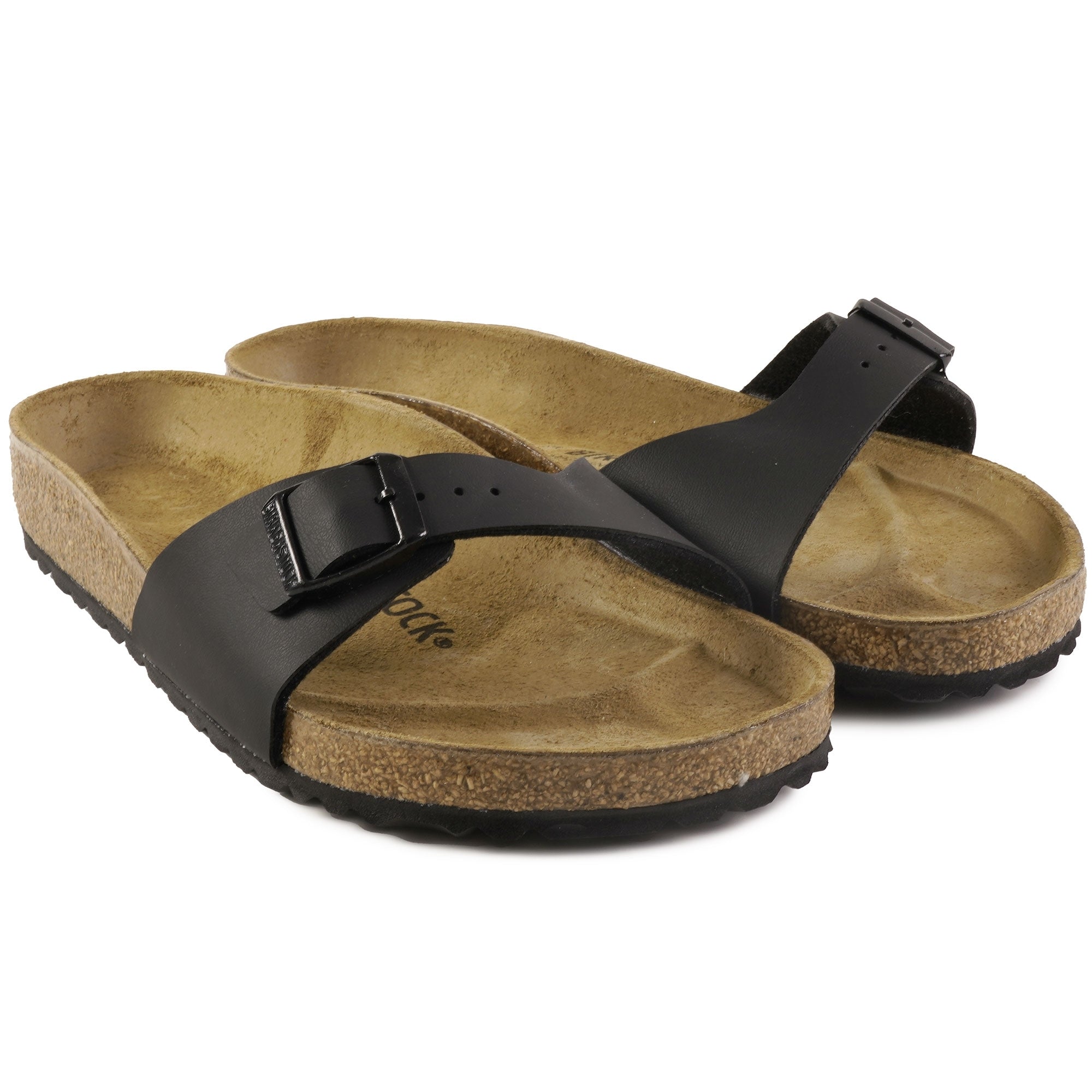 Birkenstock Womens Madrid Birko-Flor - Black