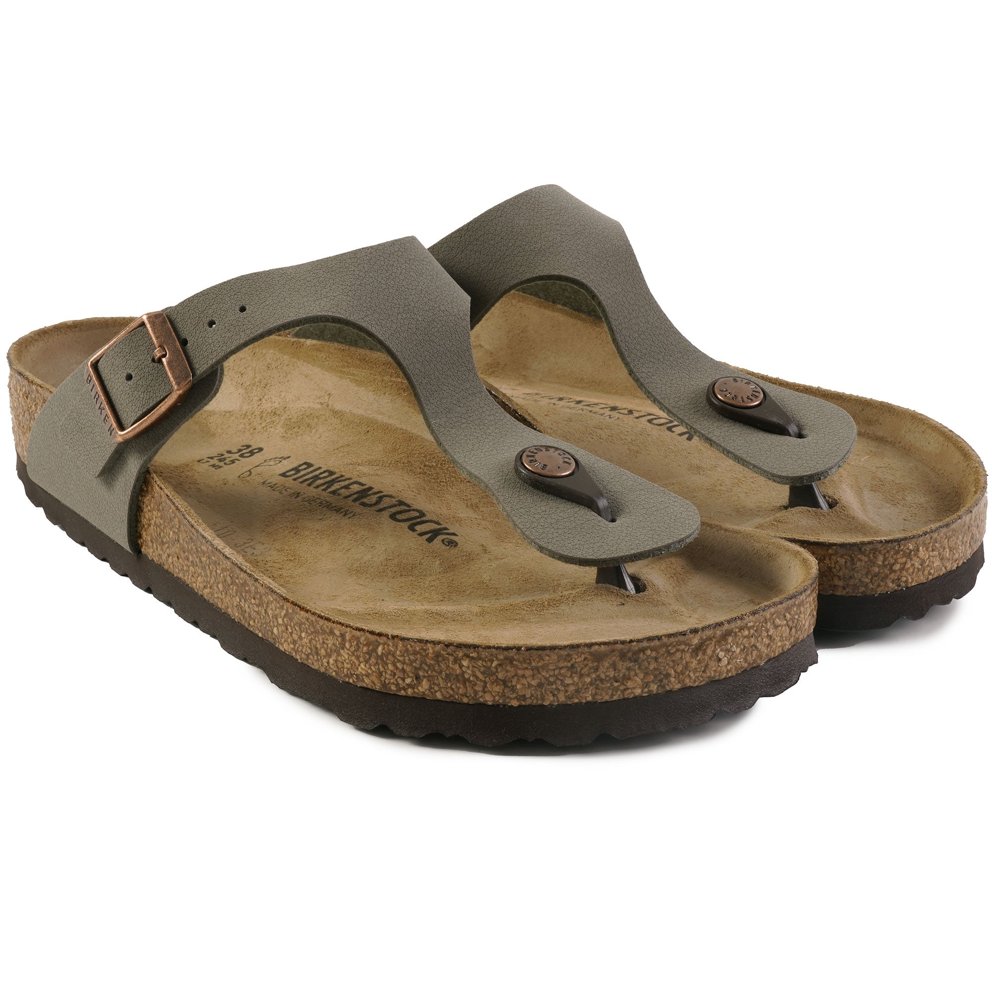 Birkenstock Womens Gizeh Birko-Flor - Stone