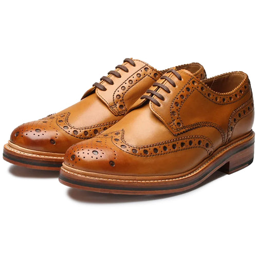 Grenson Archie Shoes - Tan 110006 – Stuarts London display picture 3