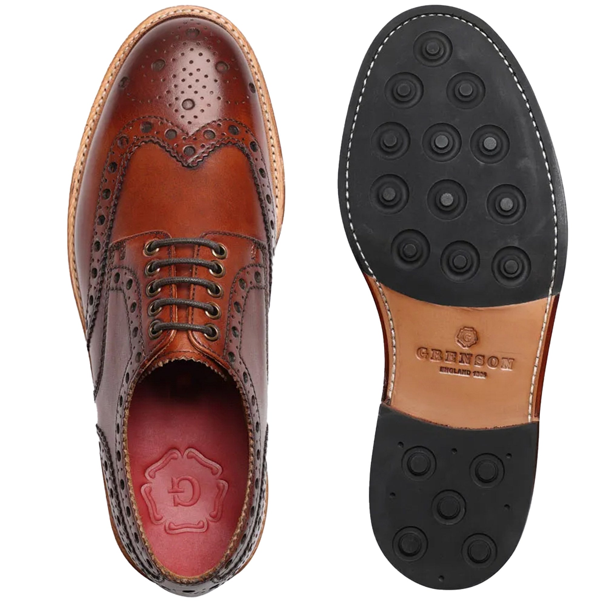 Archie Handpainted Shoes - Tan