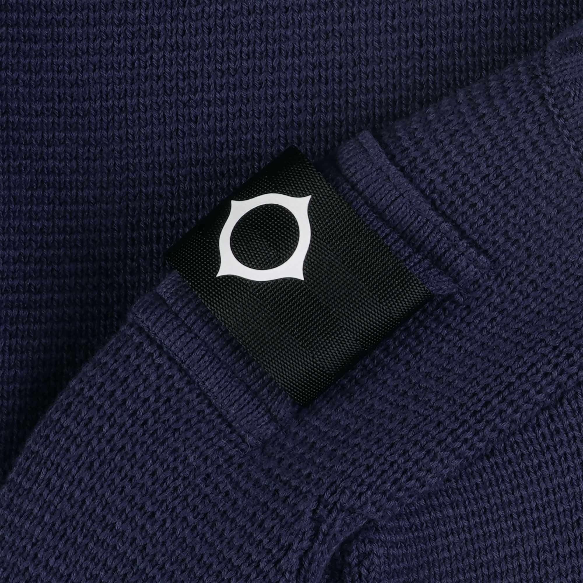 Ma Strum Milano Quarter Zip Knit - Ink Navy