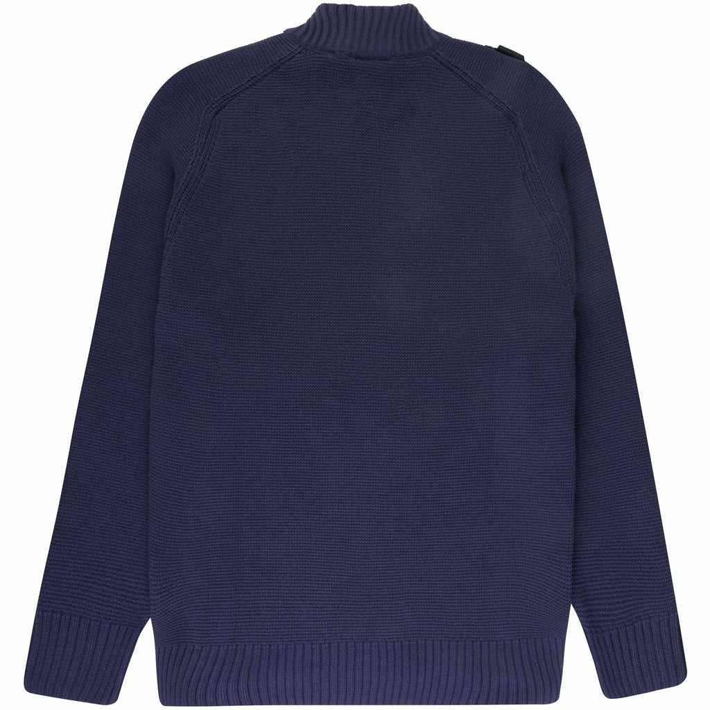 Ma Strum Milano Quarter Zip Knit - Ink Navy