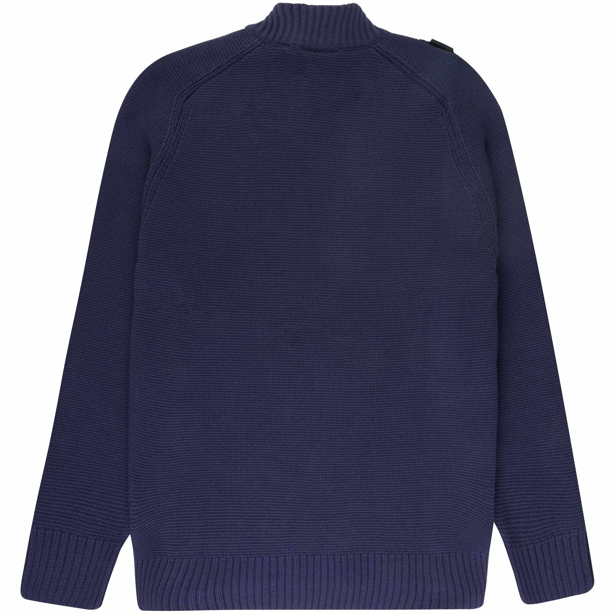 Ma Strum Milano Quarter Zip Knit - Ink Navy