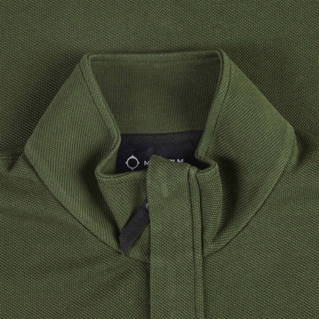 Ma Strum Long Sleeve Funnel Neck Polo Shirt - Oil Slick