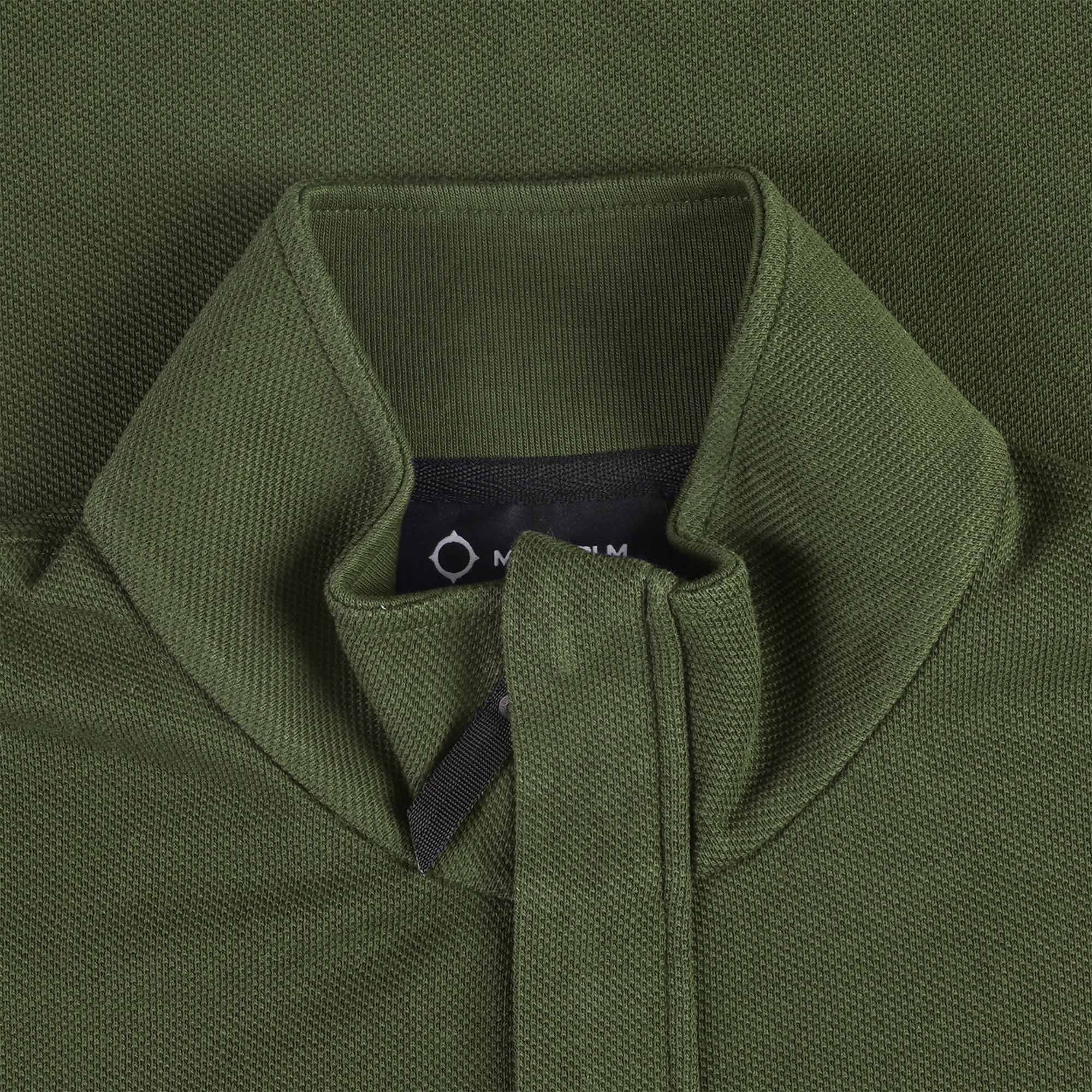 Ma Strum Long Sleeve Funnel Neck Polo Shirt - Oil Slick