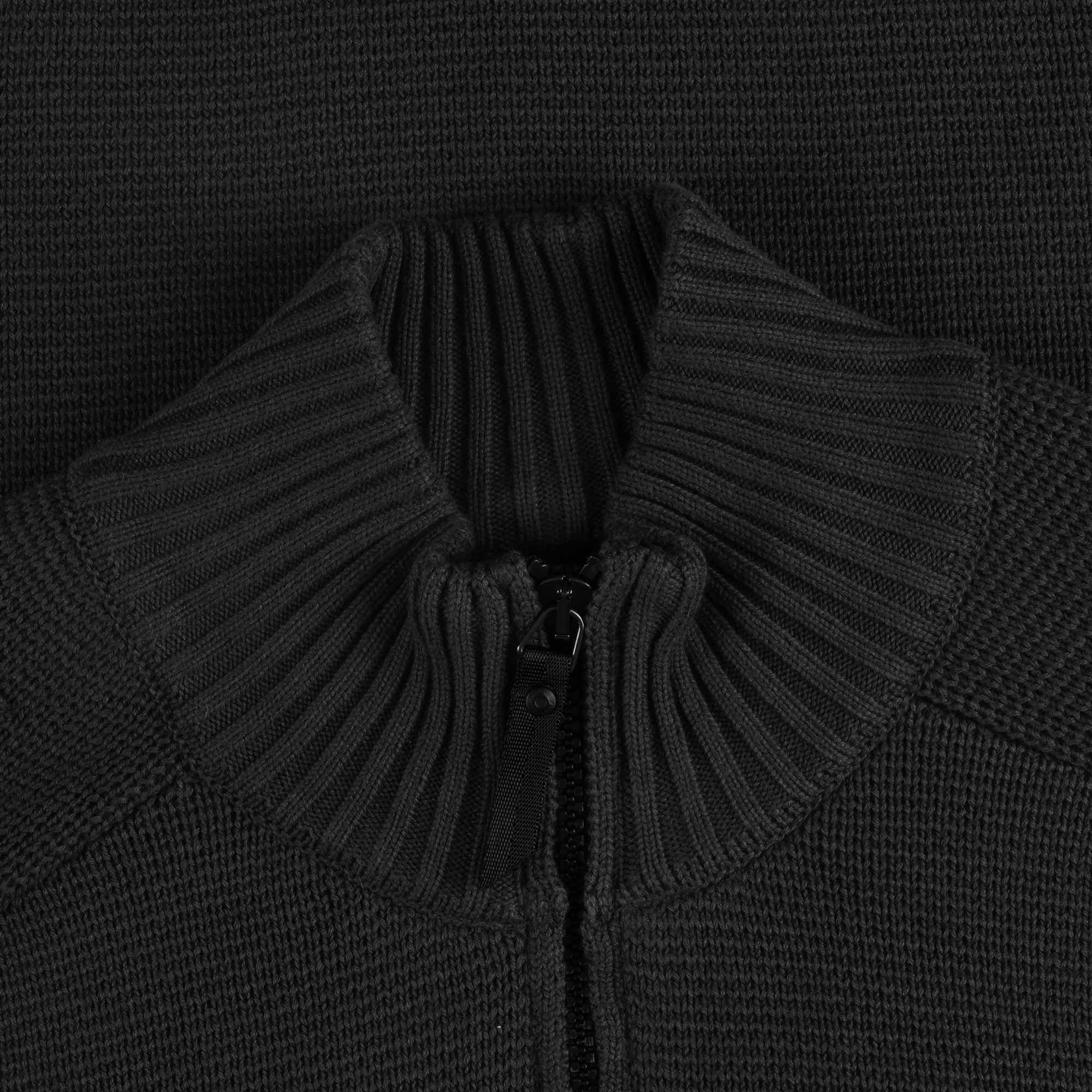 Ma Strum Milano Quarter Zip Knit - Black