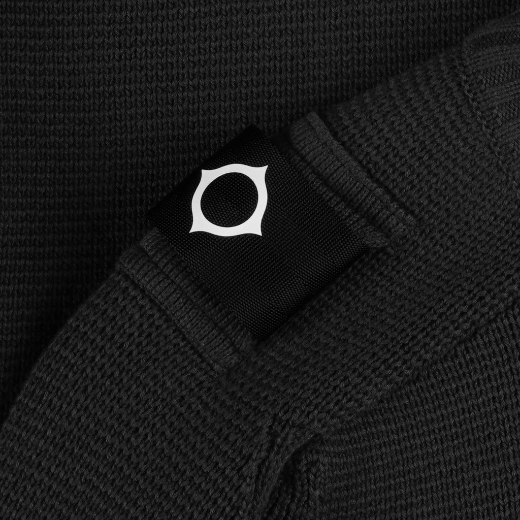 Ma Strum Milano Quarter Zip Knit - Black
