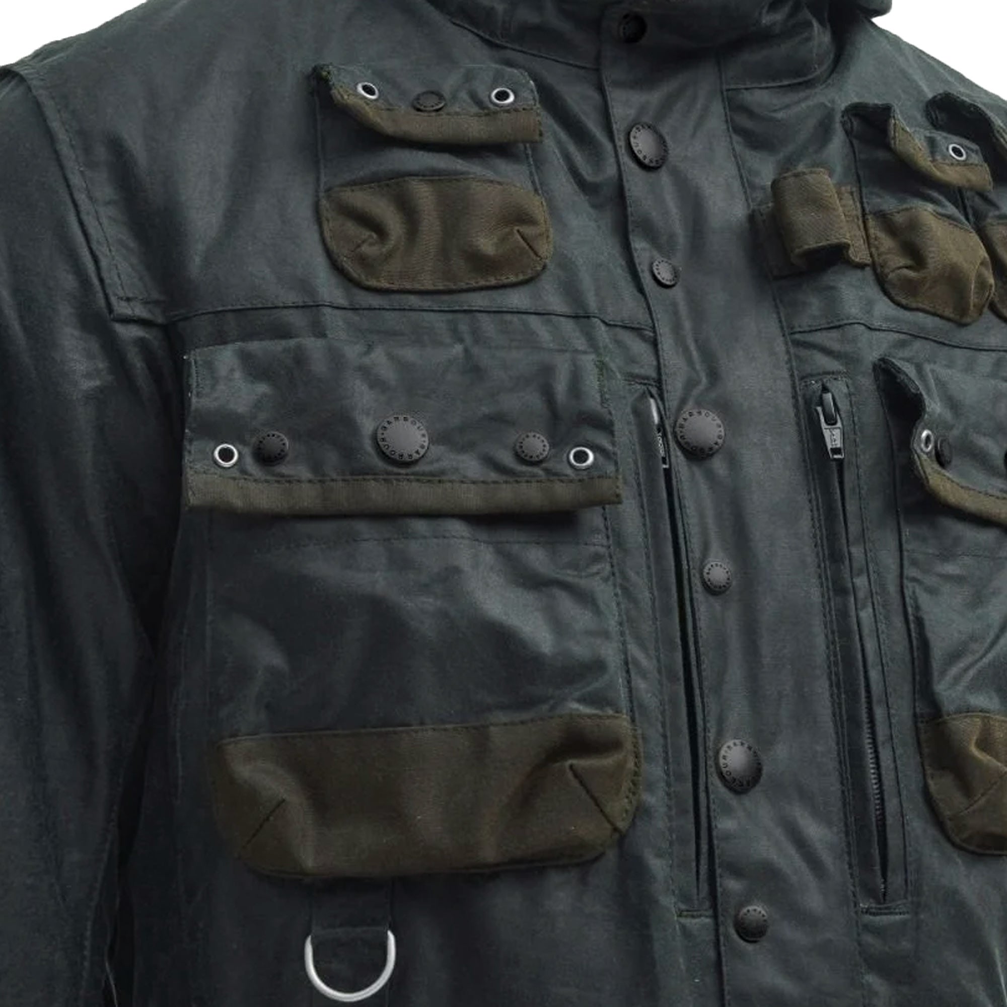 Barbour x TO KI TO Military Waxed Jacket - Sage – Stuarts London
