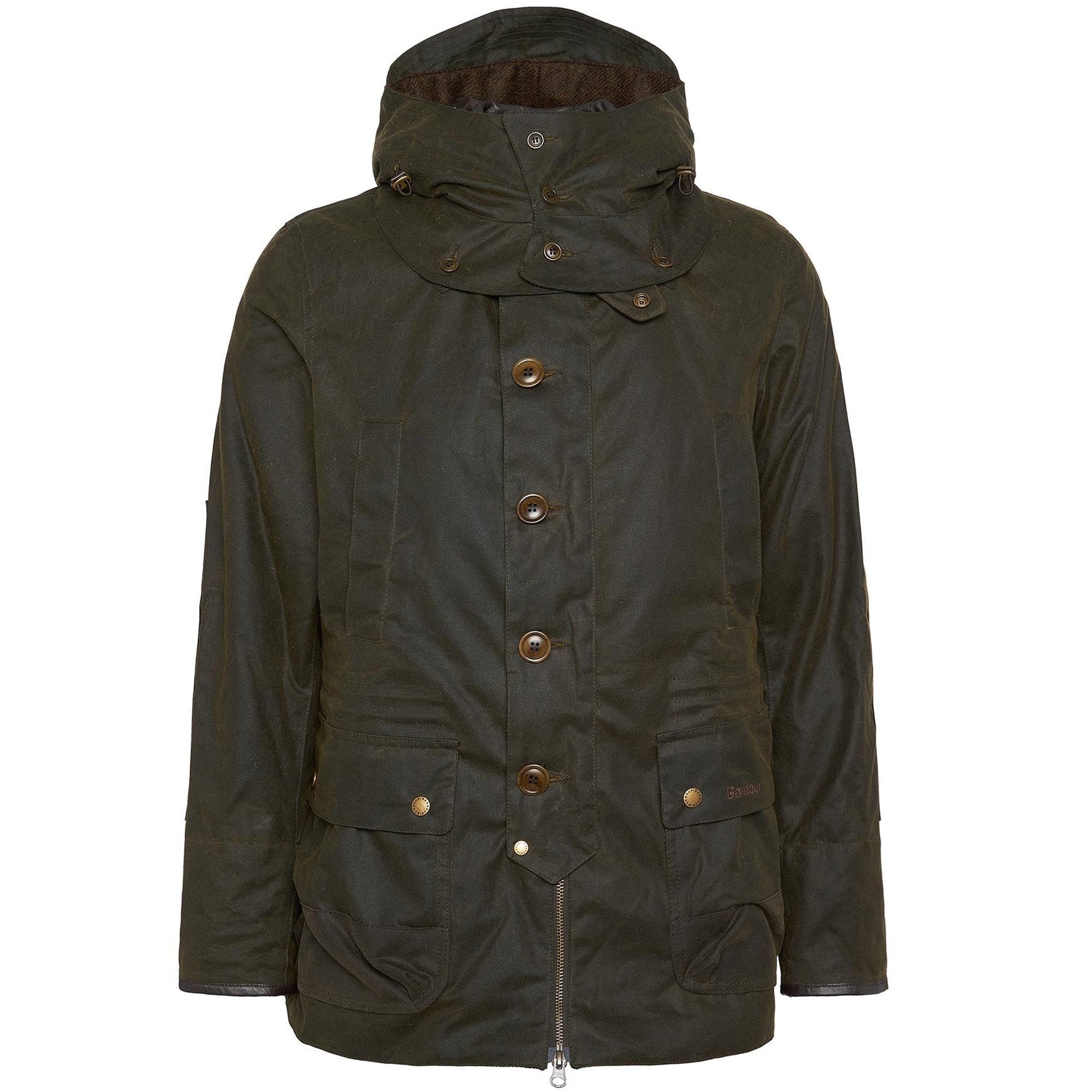 Barbour x TO KI TO Shoreman Waxed Jacket - Olive