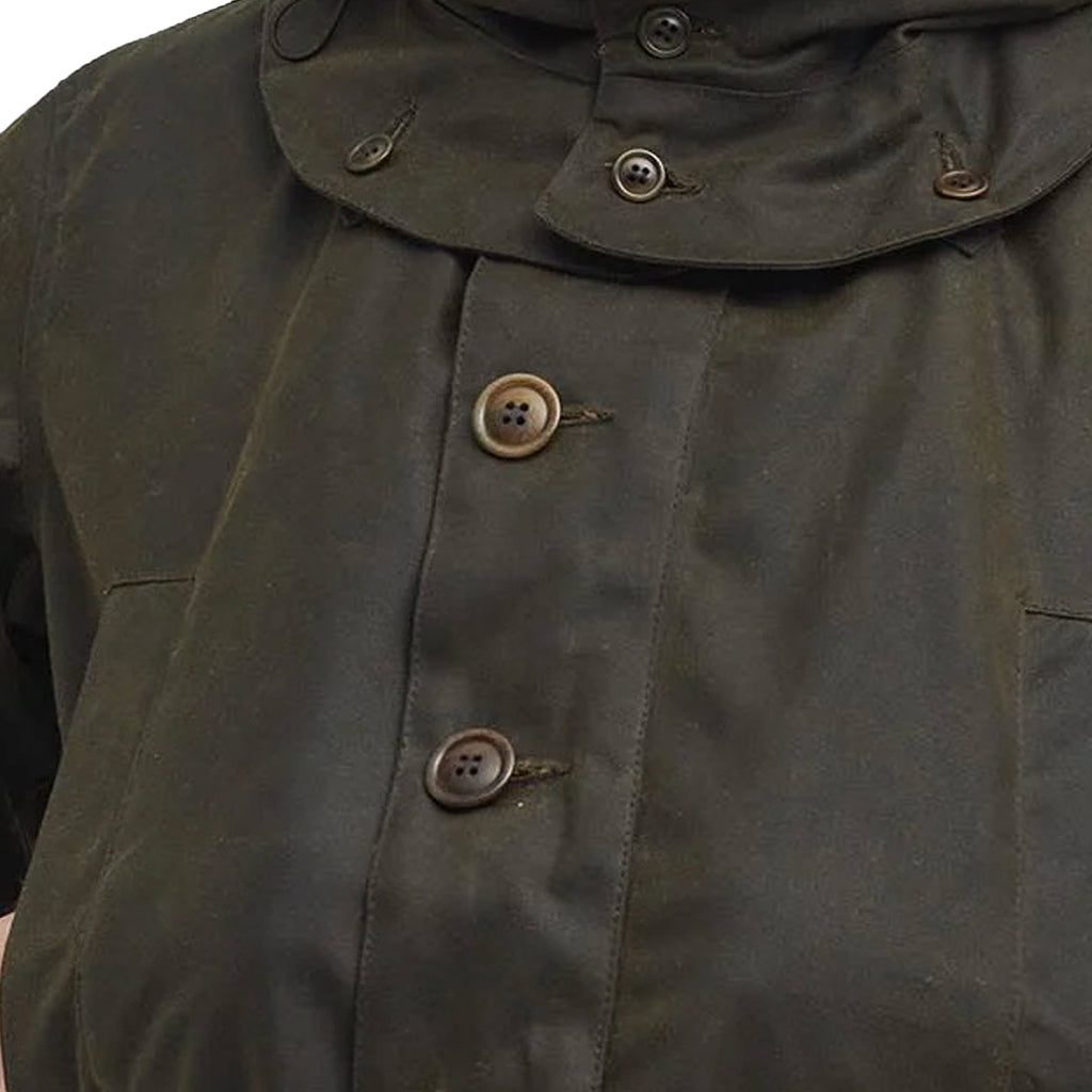Barbour x TO KI TO Shoreman Waxed Jacket - Olive