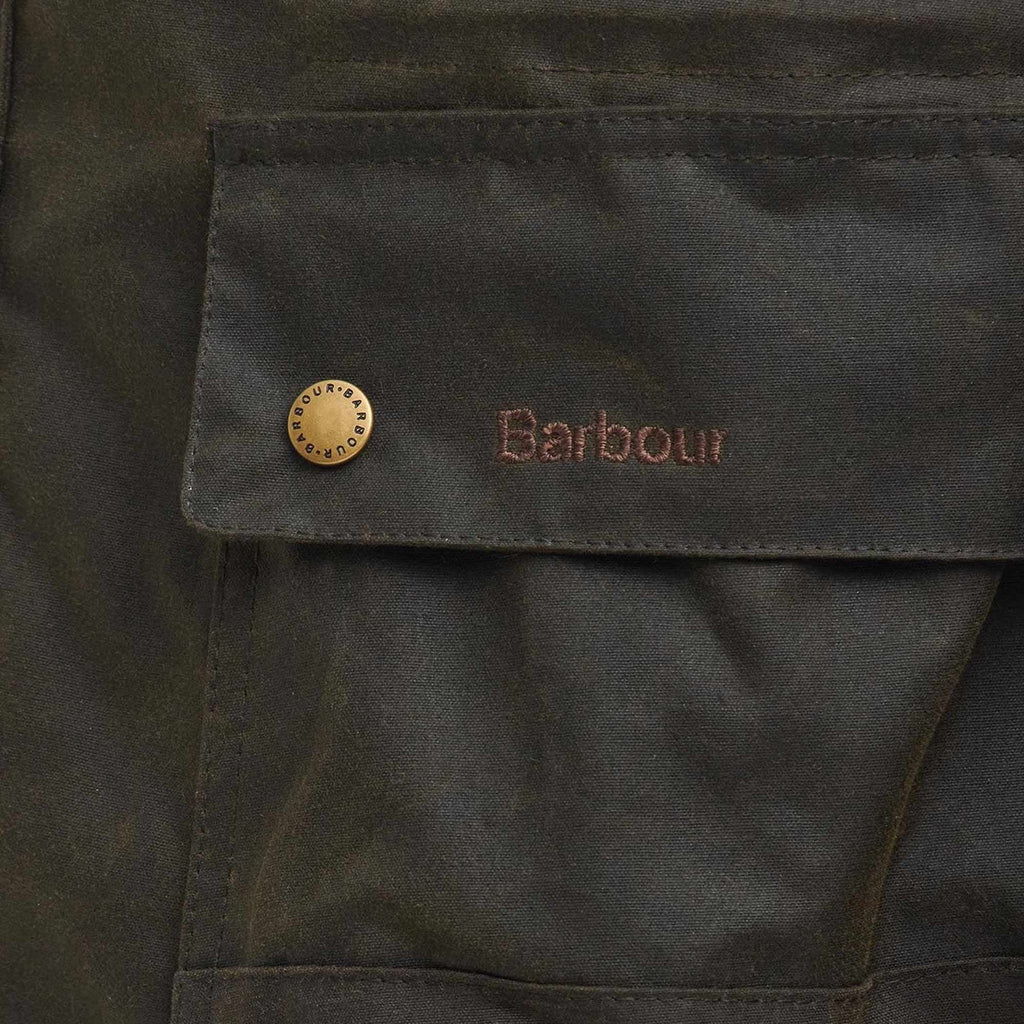 Barbour x TO KI TO Shoreman Waxed Jacket - Olive